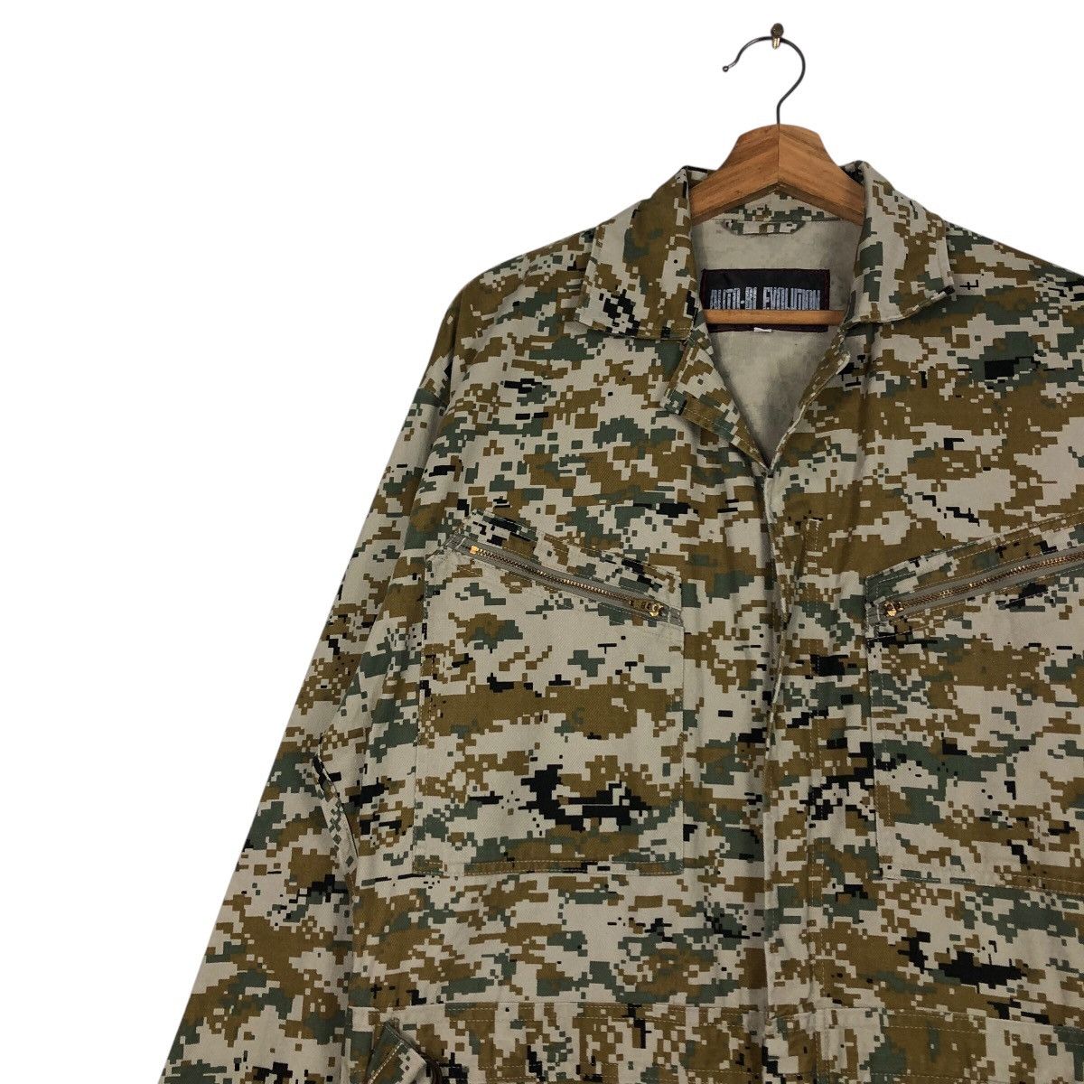 Japanese Brand Camouflage Military Design Jumper Coverall Auto Bi Evolutio Size US 38 / EU 54 - 8 Thumbnail
