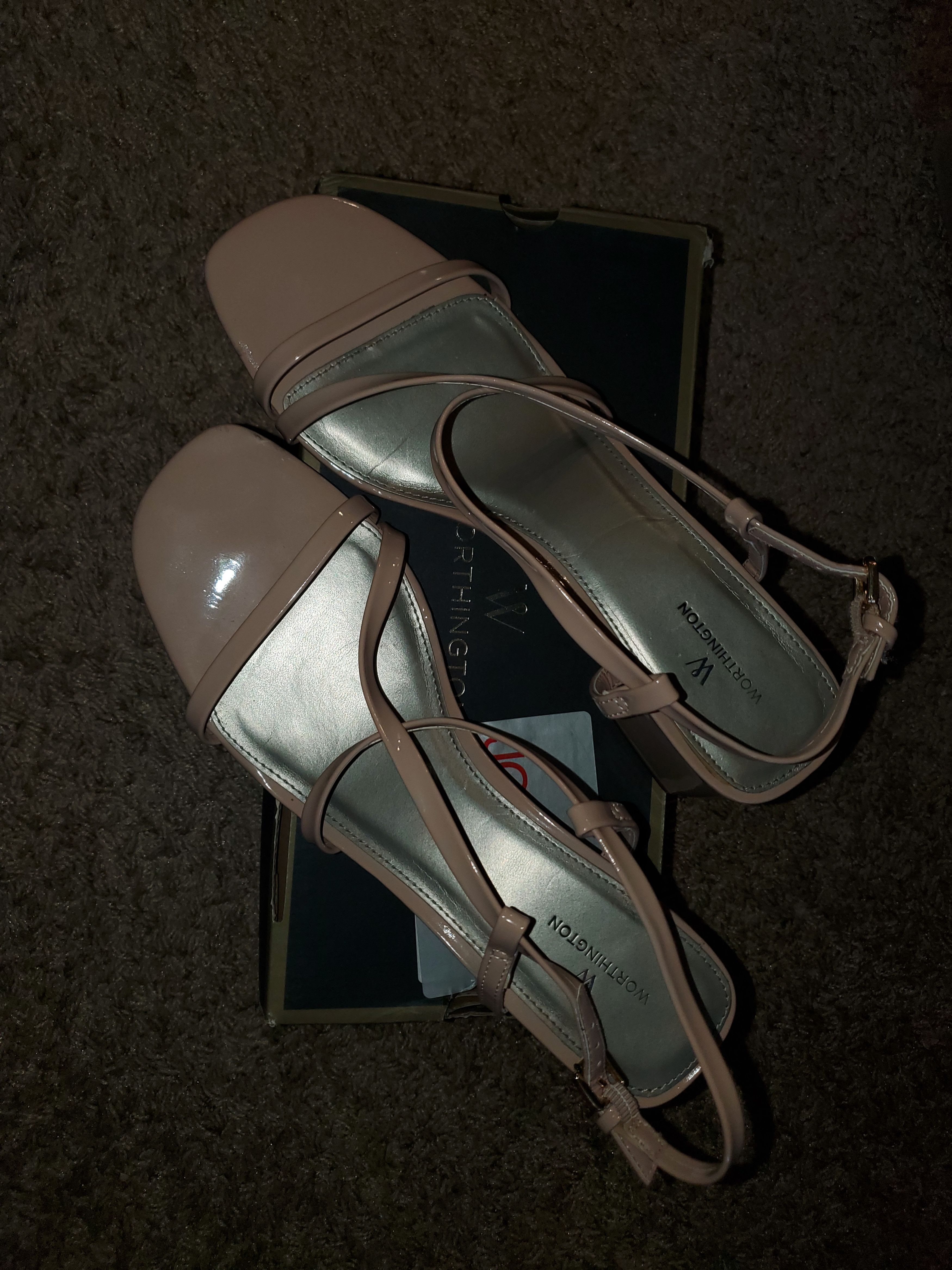 Worthington Worthington nude strappy block heels (size 11) Size US 11 / IT 41 - 2 Thumbnail