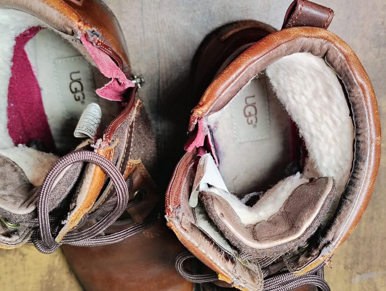 Ugg UGG Kesey Size US 9.5 Women’s Brown Leather Shearling Boots Size US 9.5 / IT 39.5 - 5 Thumbnail