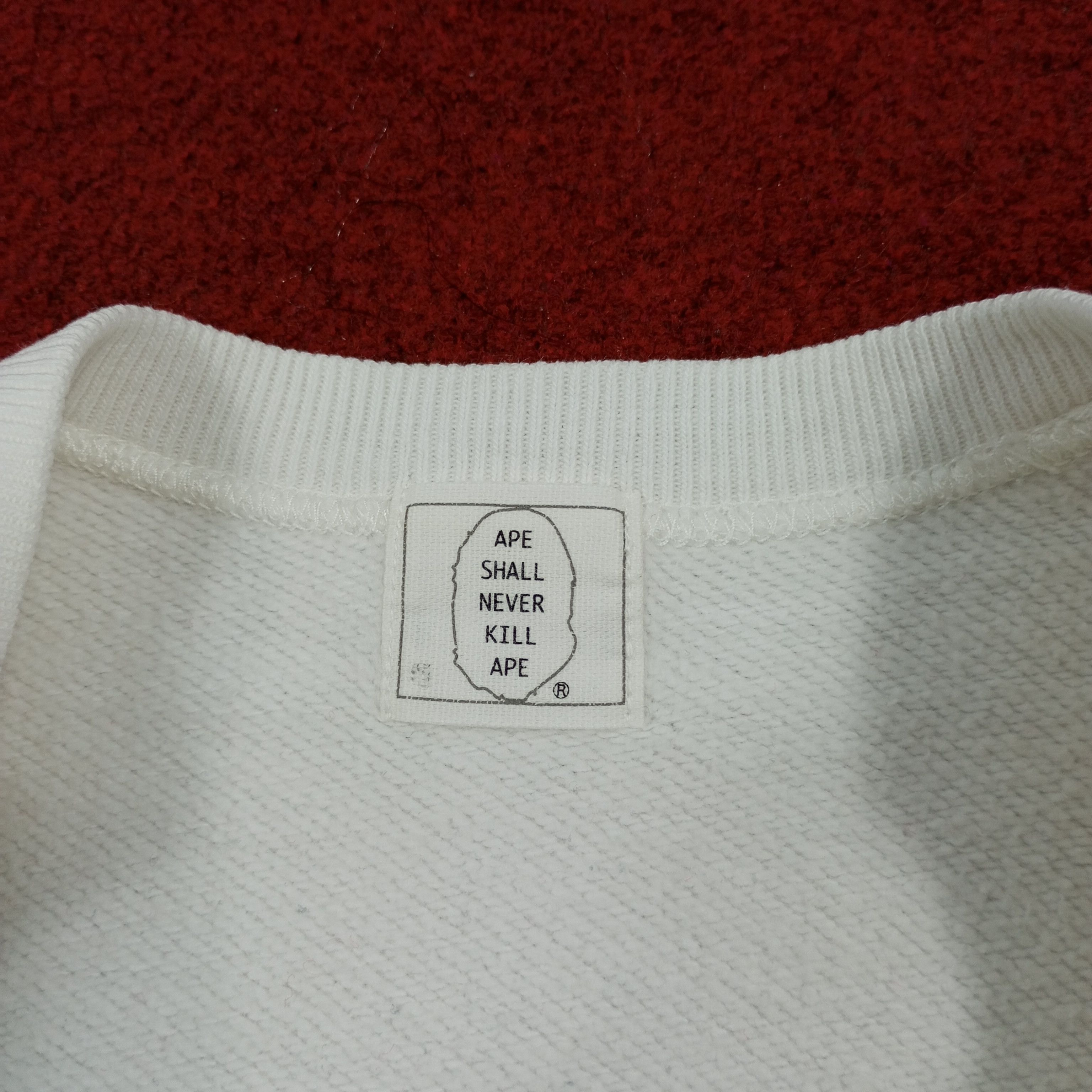 Bape × Vintage A Bathing Ape For Human Japanese Brand Streetwear Sweatshirt Size US L / EU 52-54 / 3 - 7 Thumbnail