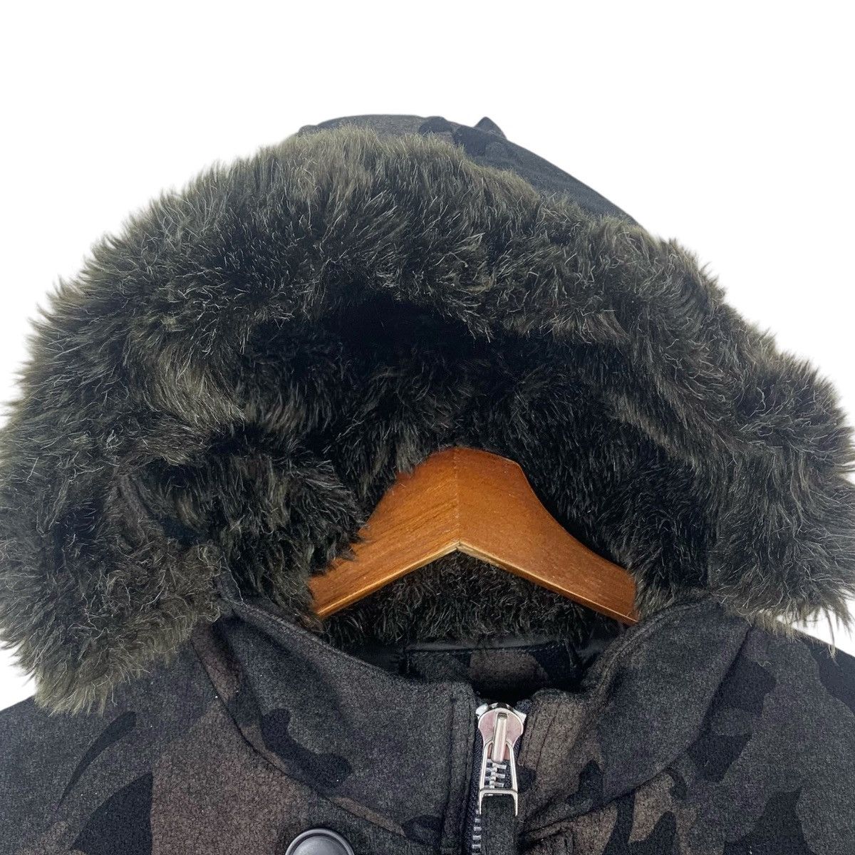 Japanese Brand Vintage Hiromichi Nakano Heavy Jacket with Fur Hoodie Size US M / EU 48-50 / 2 - 5 Thumbnail