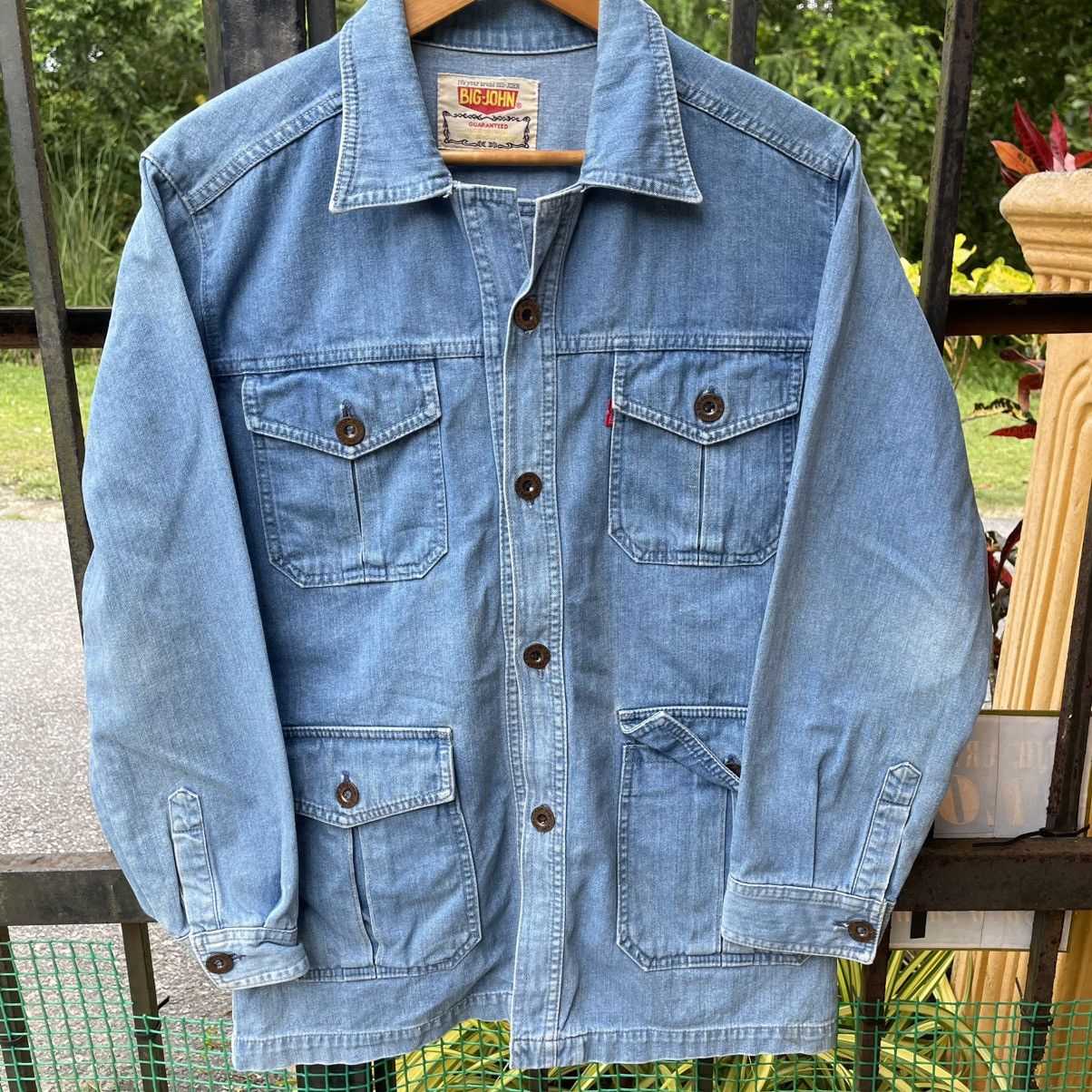 Big John 🔥Vintage Big John Stoned Washed 4 Pocket Chore Denim Jacket Size US S / EU 44-46 / 1 - 5 Thumbnail