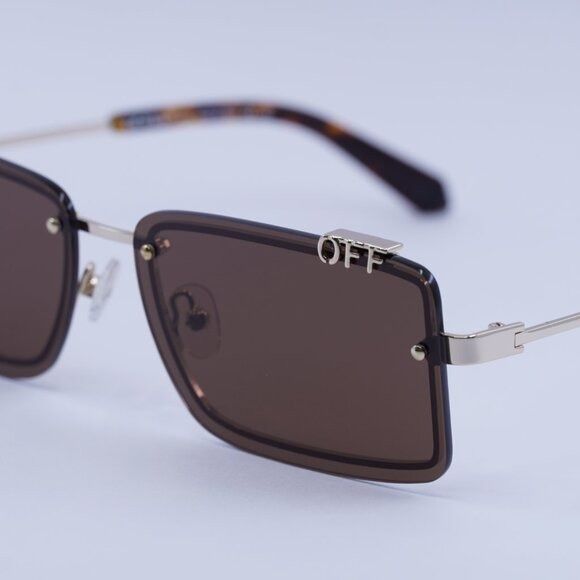 Off-White 🕶️New Off-White OERI13N TAMPA 7664 Sunglasses - Gold Frame Size ONE SIZE - 8 Thumbnail