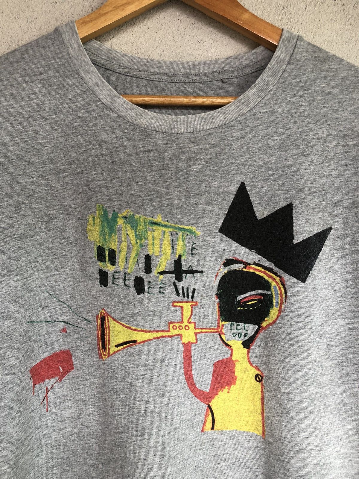 Jean-Michel Basquiat × Uniqlo × Vintage UT Uniqlo X Jean - Michel Basquiat Ghraphic Art Tshirts Size US M / EU 48-50 / 2 - 2 Thumbnail