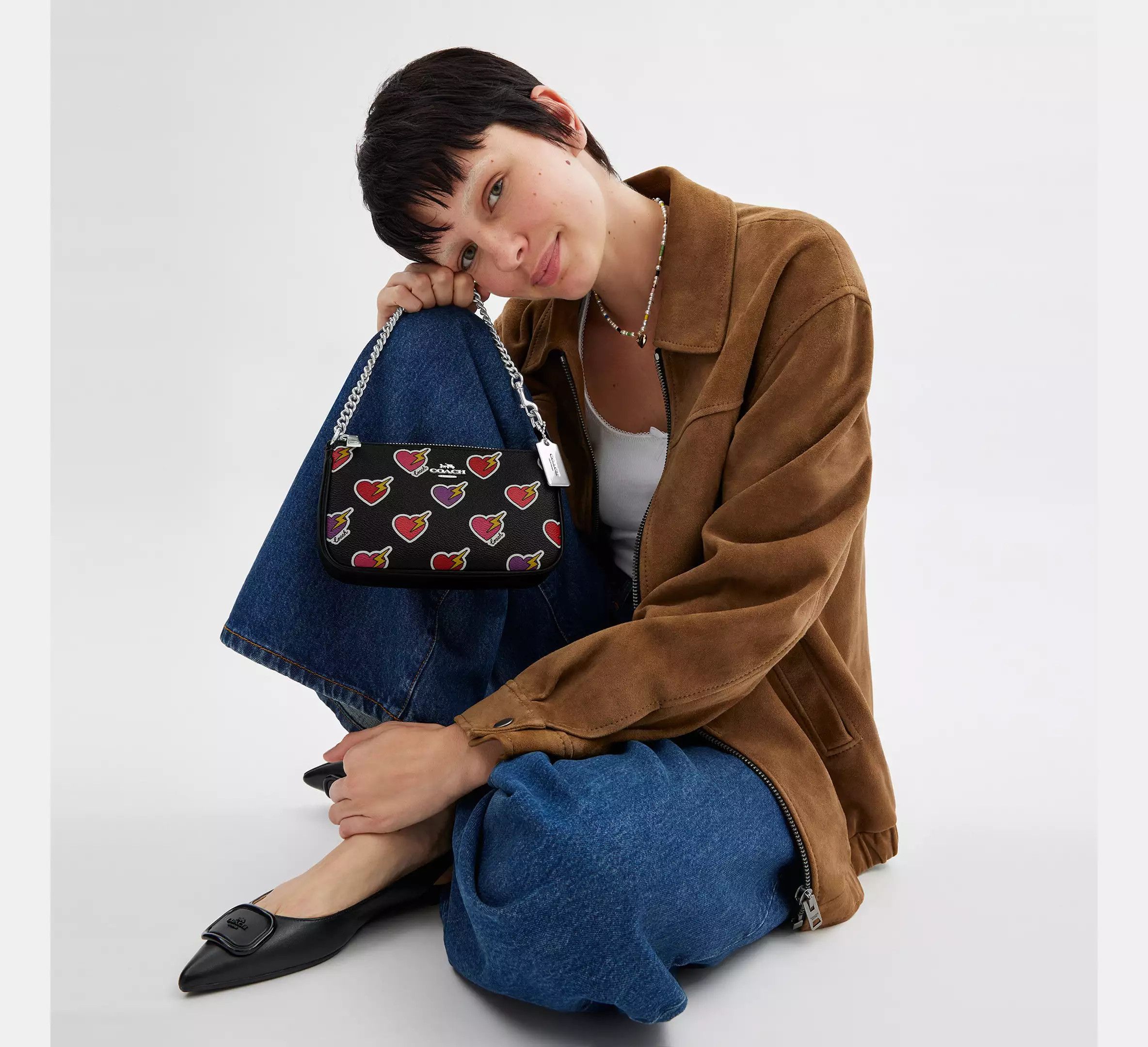 Coach Nolita 19 With Heart Bolt Print CW452 Size ONE SIZE - 6 Thumbnail