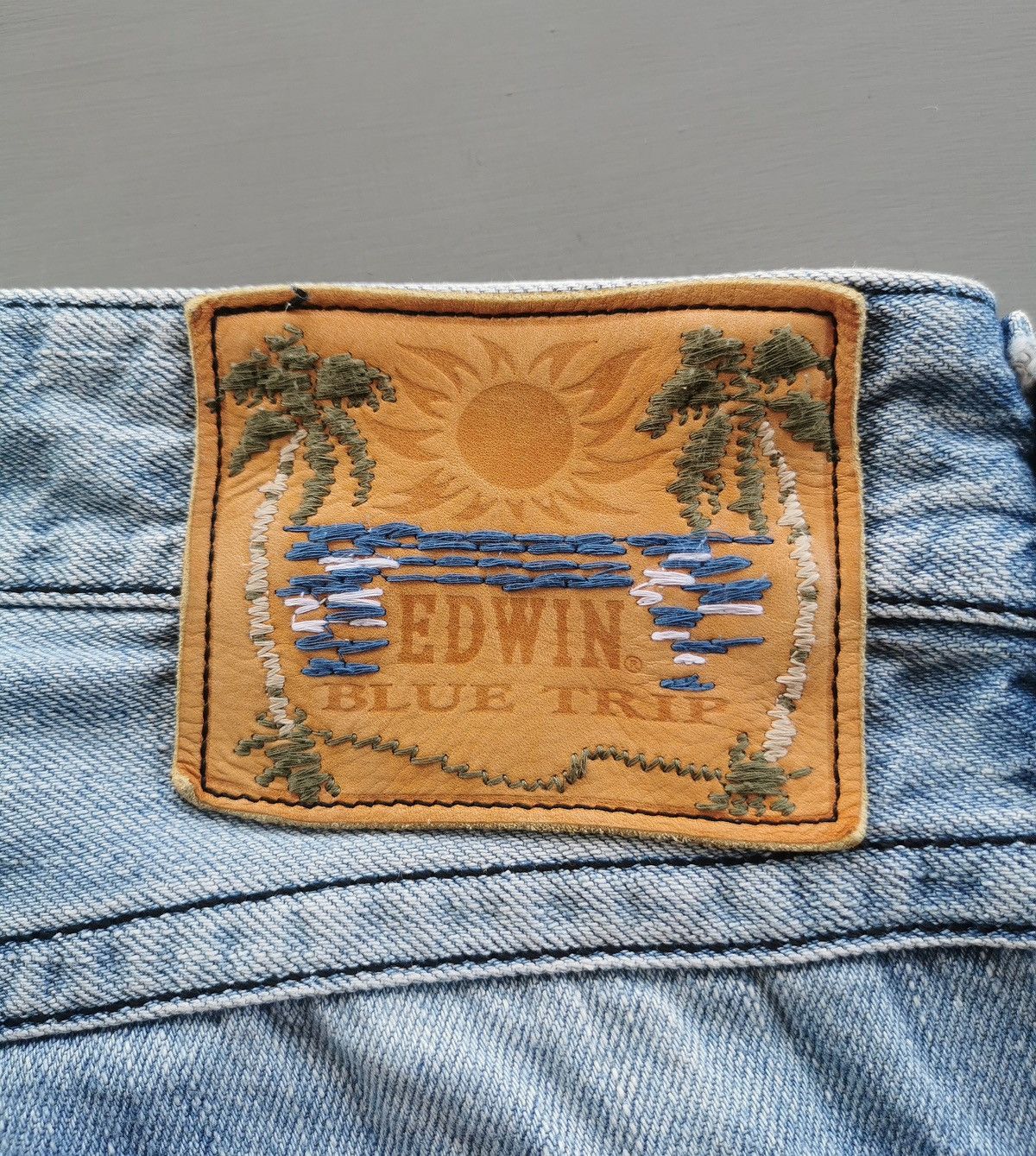Edwin Bootcut Edwin BT5012 Blue Trip Denim Jeans Size US 33 - 11 Thumbnail