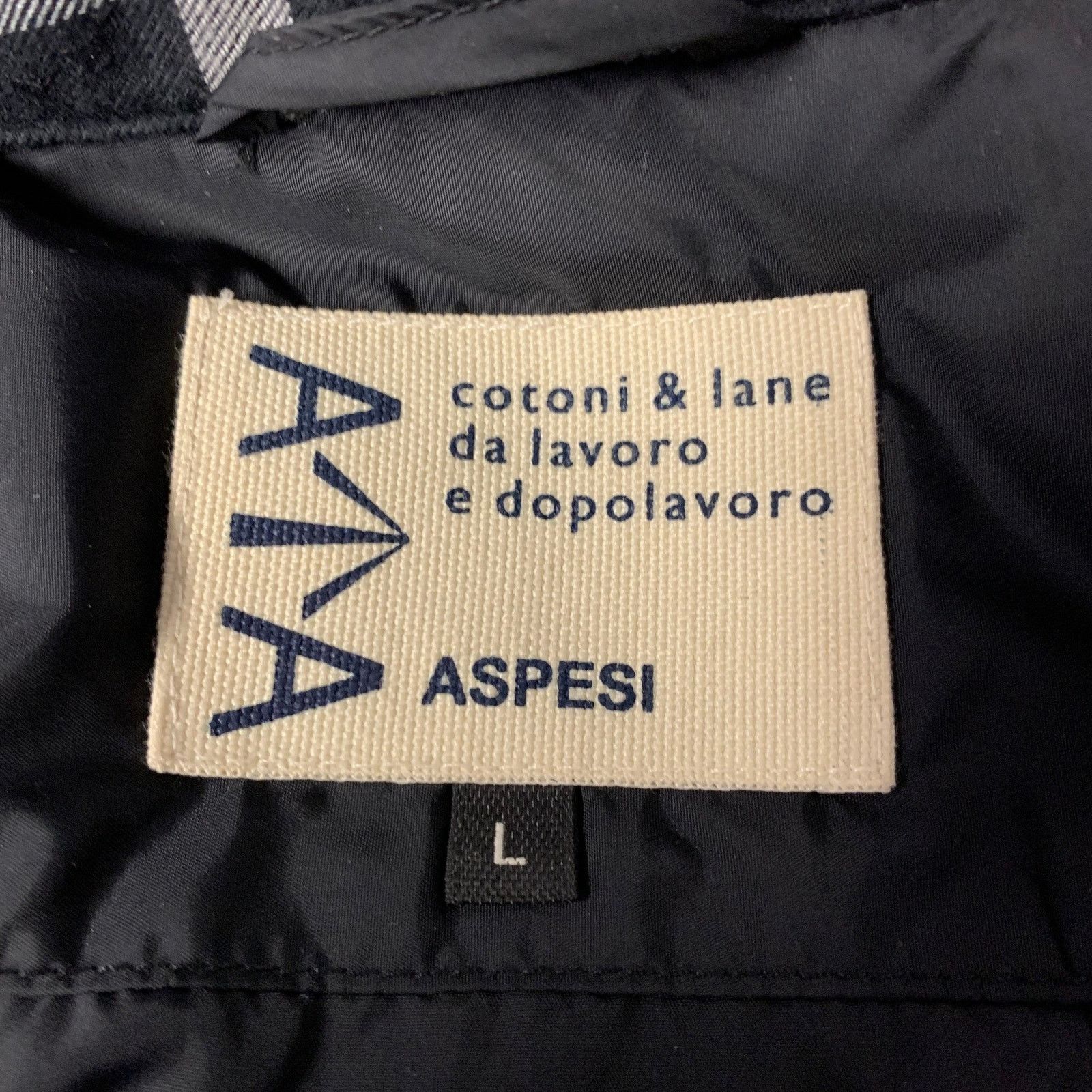 Aspesi ASPESI Size L Black White Plaid Quilted Cotton Shirt Jacket Size US L / EU 52-54 / 3 - 5 Thumbnail