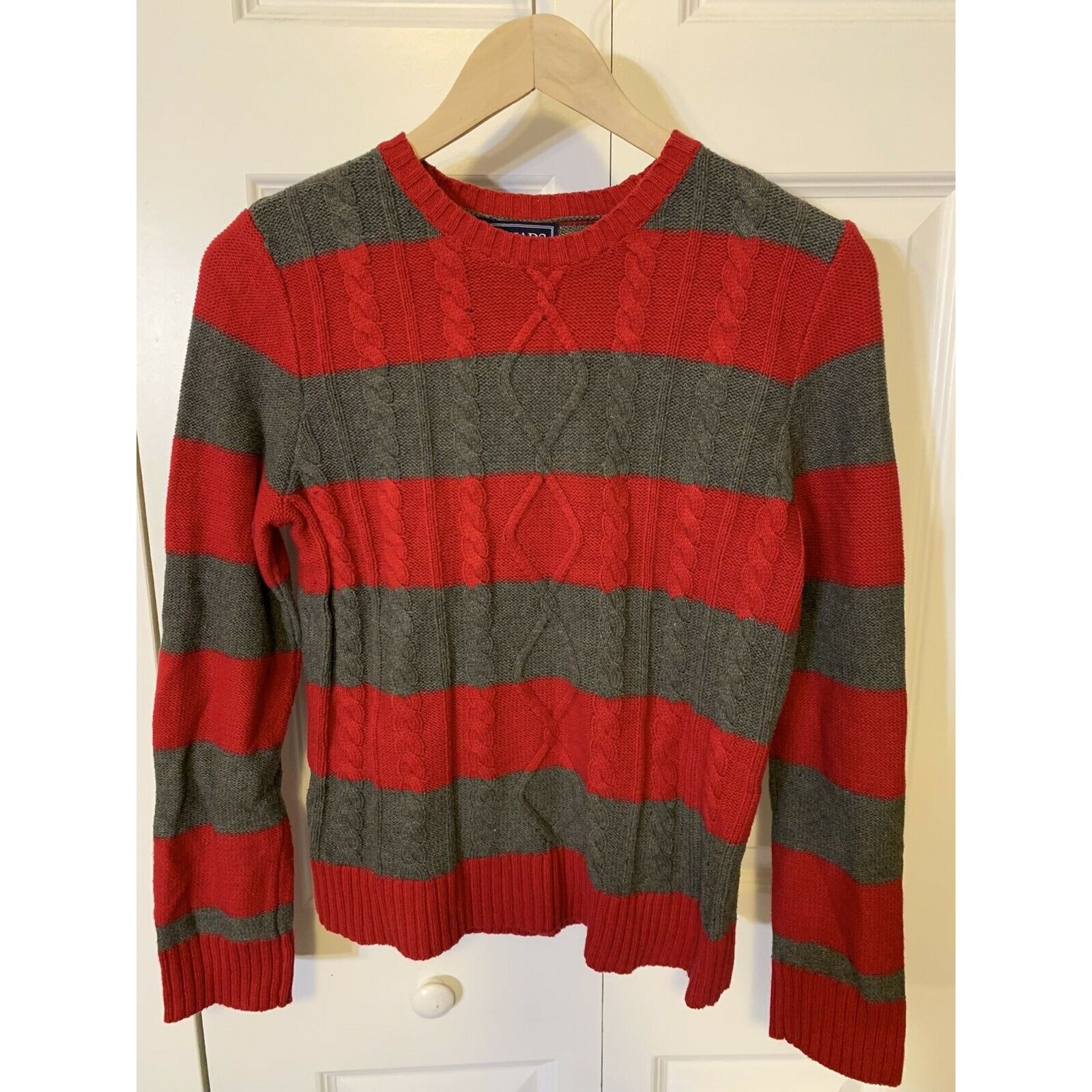 Chaps Chaps Red Gray Stripped Sweater Women’s Sz M Size M / US 6-8 / IT 42-44 - 1 Thumbnail