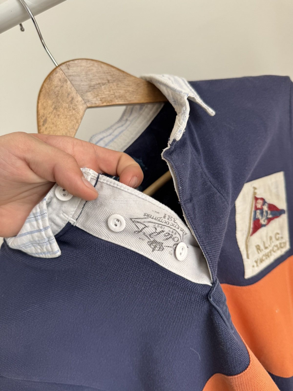 Polo Ralph Lauren × Vintage Vintage Polo Ralph Lauren Yacht Club polo tee Size US XL / EU 56 / 4 - 7 Thumbnail