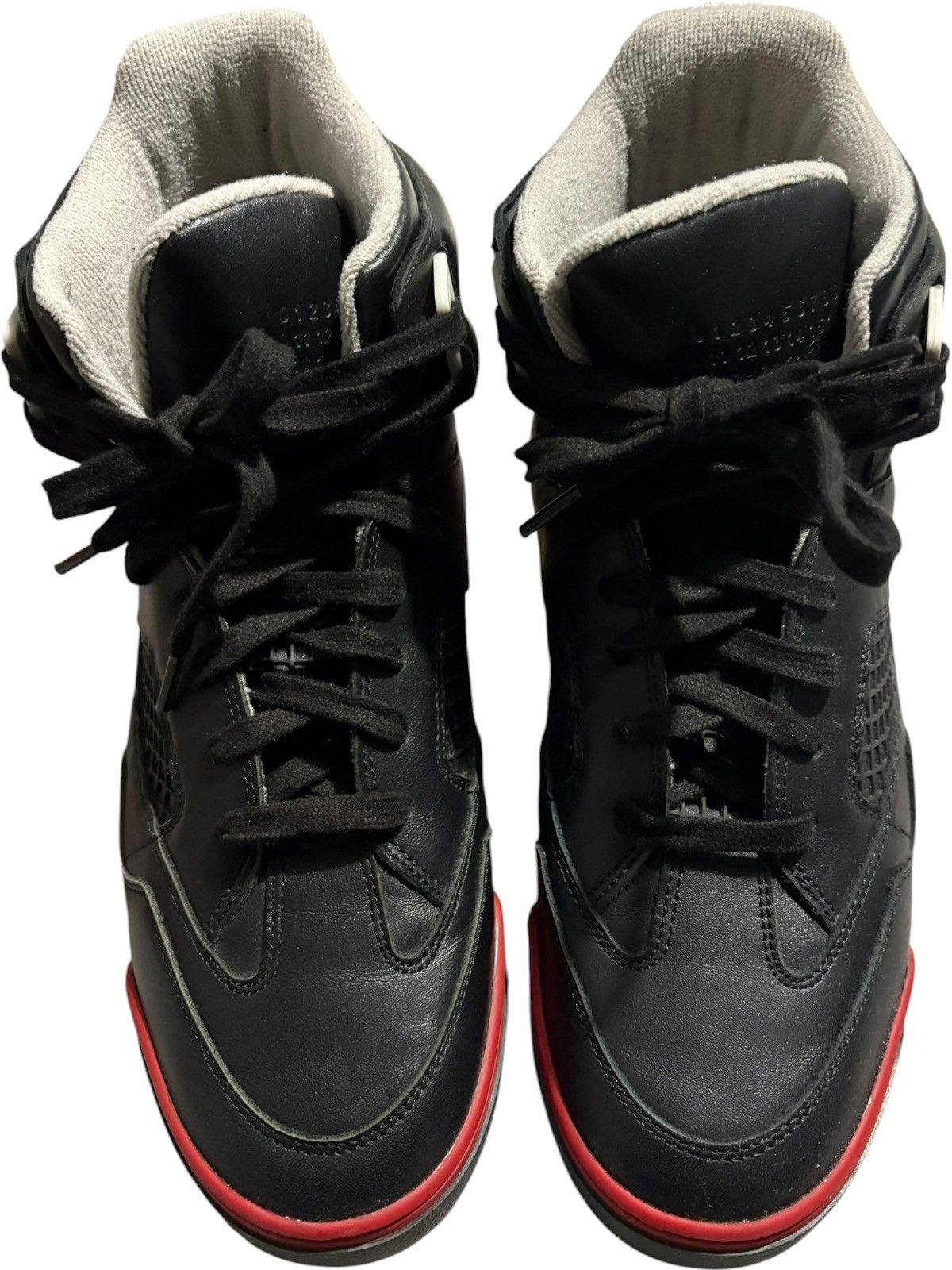 Maison Margiela 7 40 Margiela DDSTCK high Sneaker Deadstock black red jordan Size US 7 / EU 40 - 3 Thumbnail