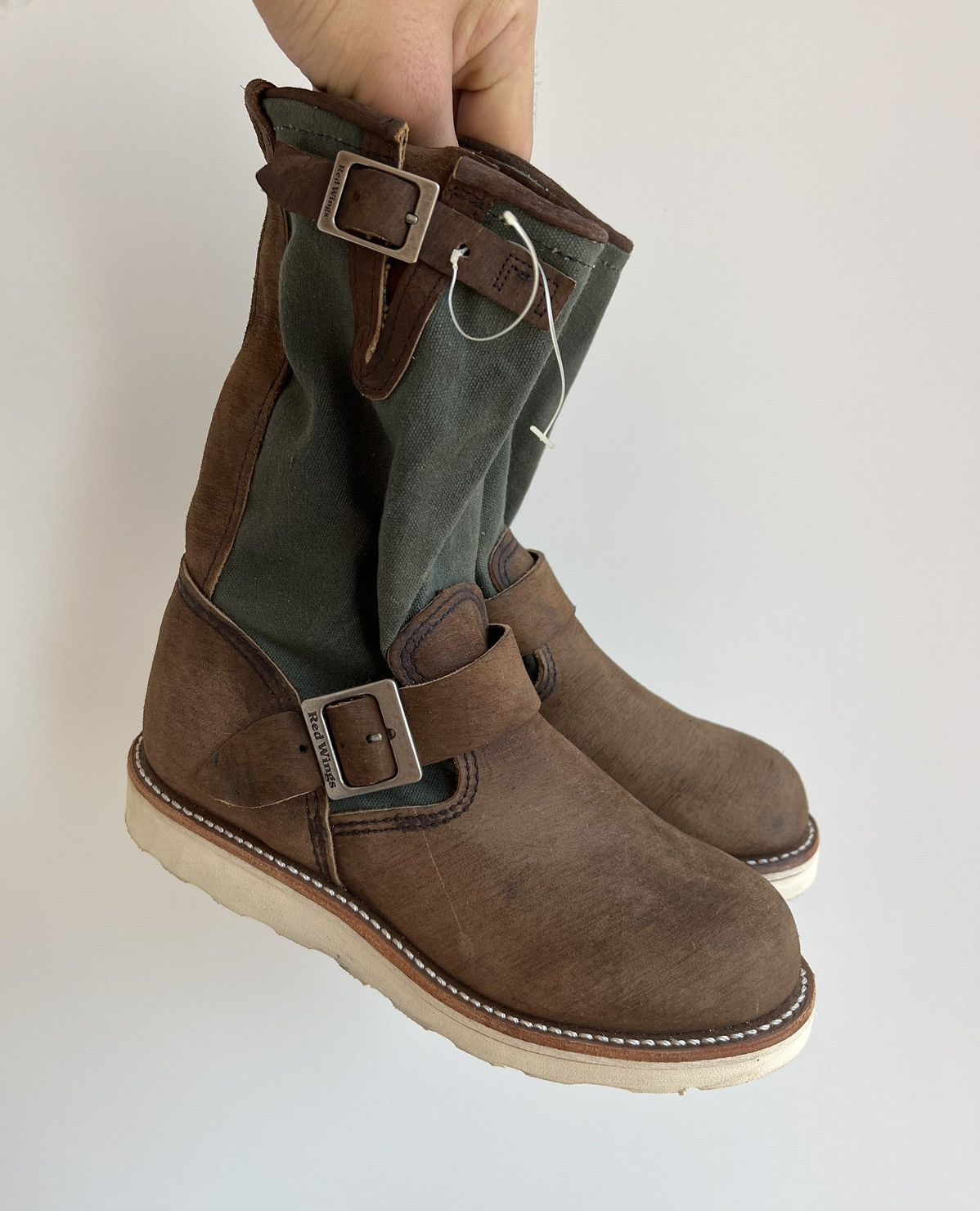 Red Wing × Vintage Vintage Red Wing 2980 Suede Brown Boots Shoes Size US 5 / EU 37 - 1 Thumbnail