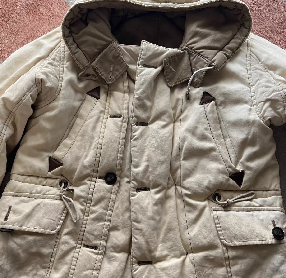 Polo Ralph Lauren Polo Ralph Lauren Cotton Linen Heavy Padded Jacket K22 Size US S / EU 44-46 / 1 - 6 Thumbnail