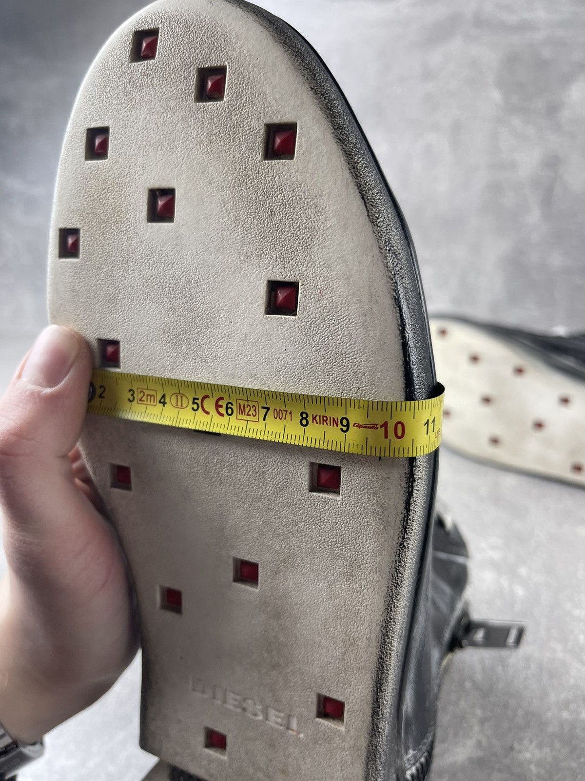 Diesel Diesel Distressed Leather High Top Sneakers with Side Zipper Size US 7 / EU 40 - 12 Thumbnail