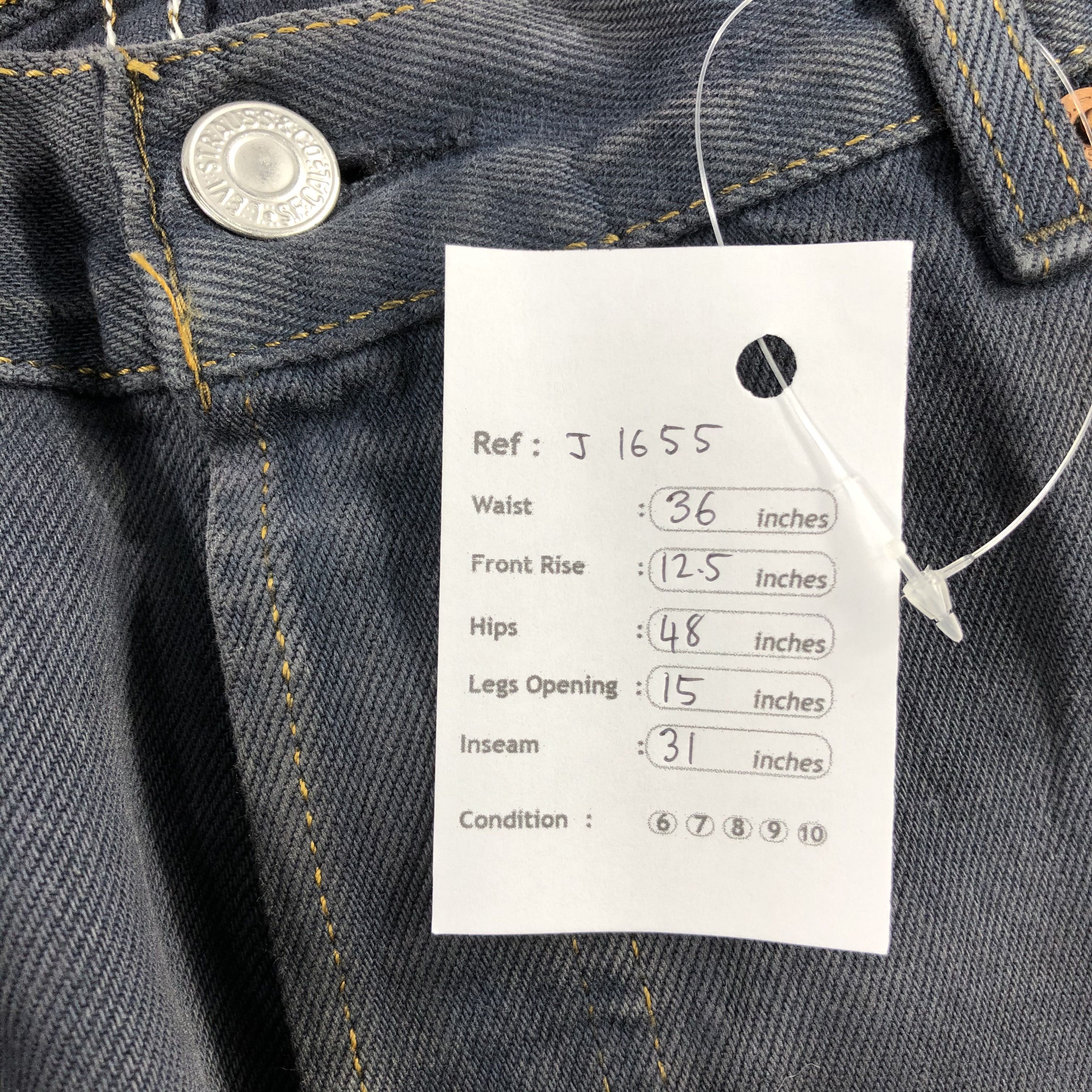 Levi's 90s Vintage Levis 501 Earth Tone Jeans-J1655 Size US 36 / EU 52 - 14 Thumbnail