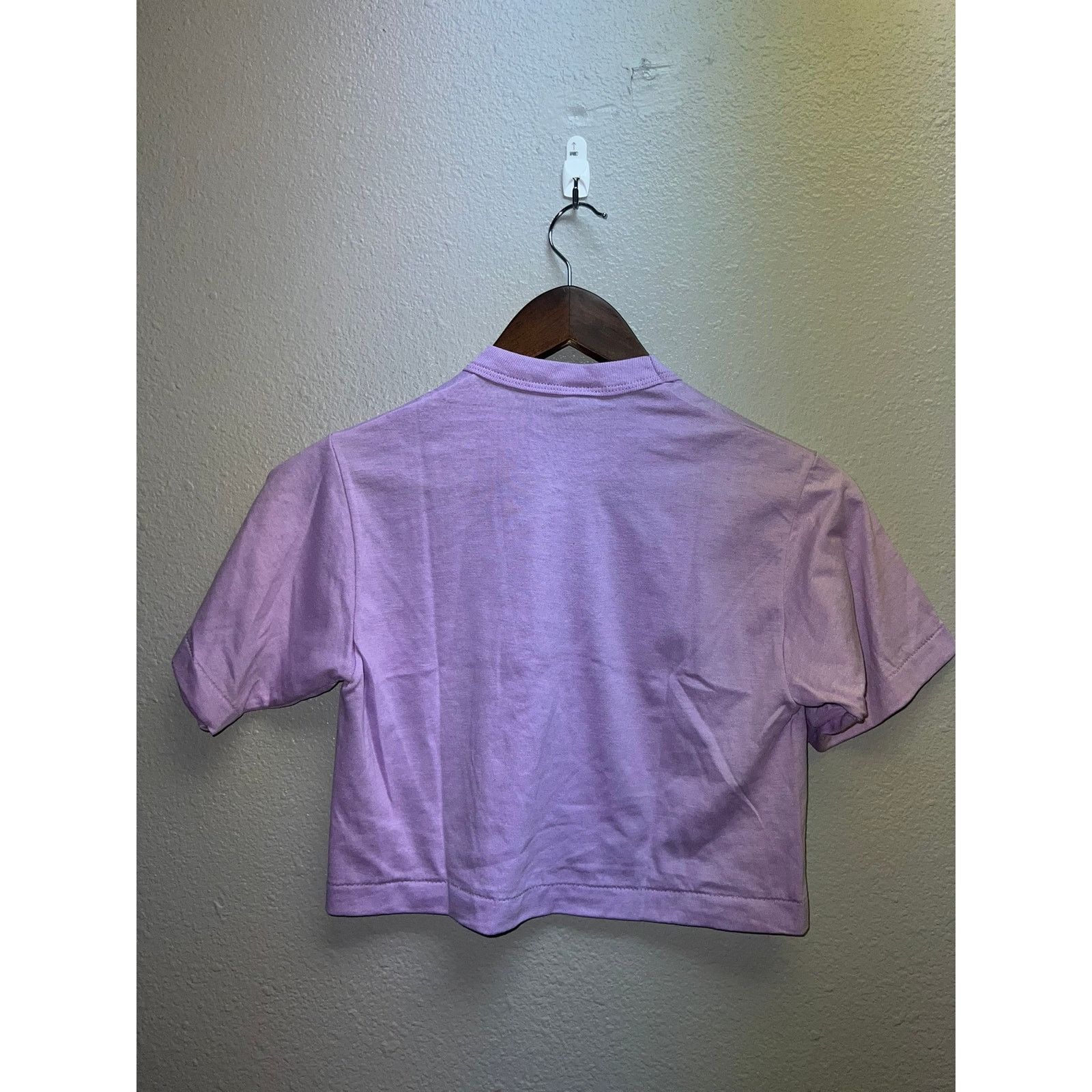 Jerzees 80s Women's Jerzees Russell Purple Crop Top Shirt Women XS Size XS / US 0-2 / IT 36-38 - 6 Thumbnail