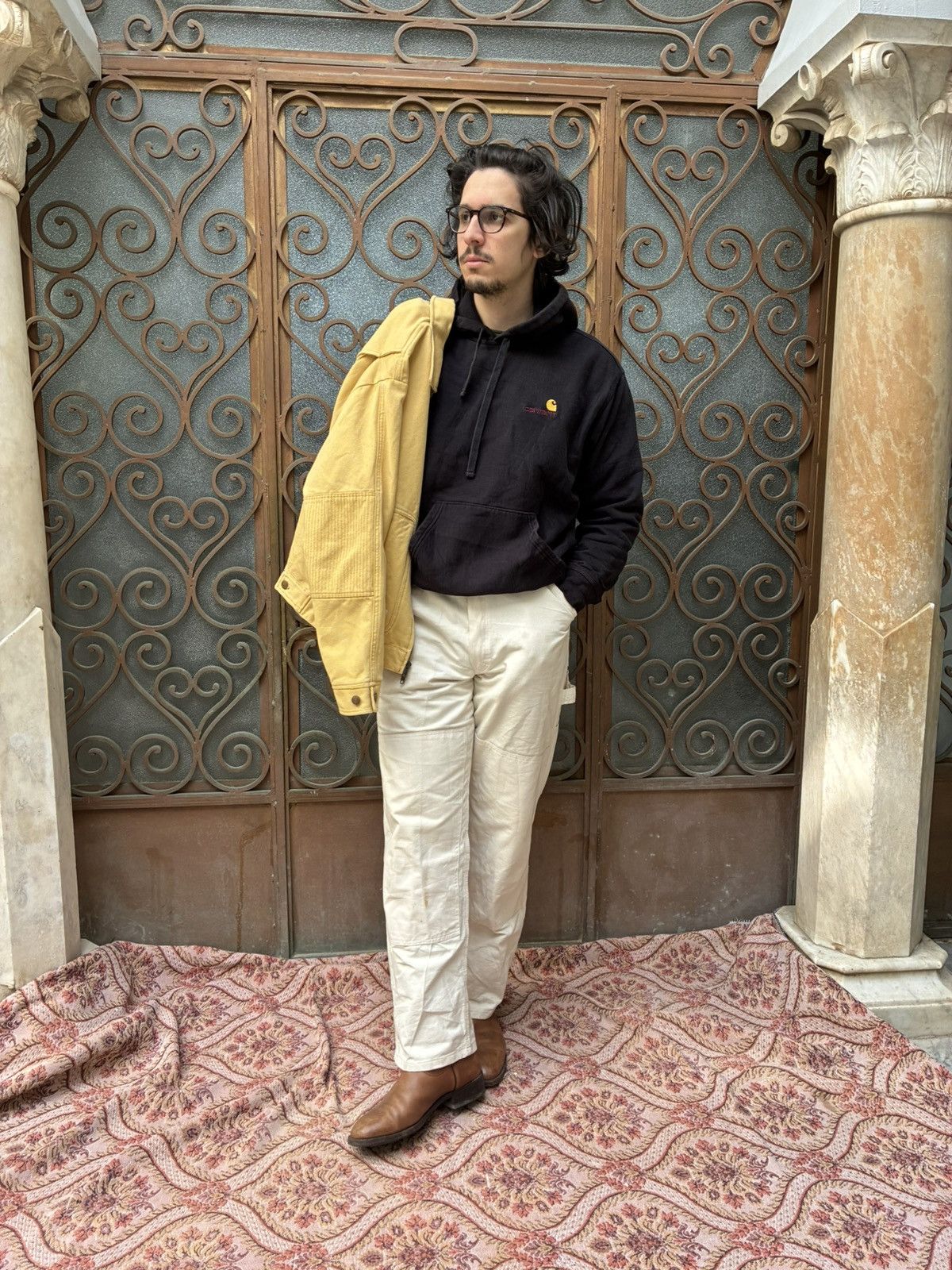 Aime Leon Dore AIMÉ LEON DORE TRAPUNTO CHORE JACKET IN RATTAN PALE YELLOW Size US M / EU 48-50 / 2 - 17 Thumbnail