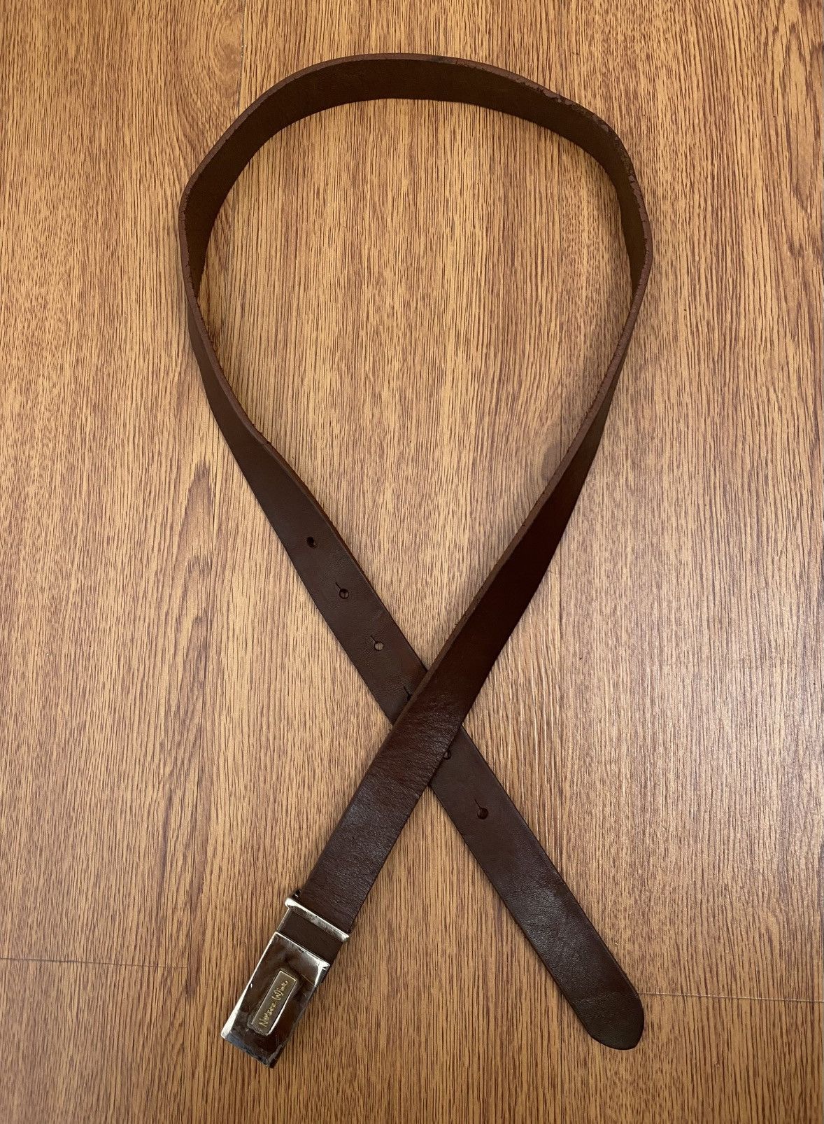 Japanese Brand Number (n)ine leather belt Size ONE SIZE - 1 Thumbnail