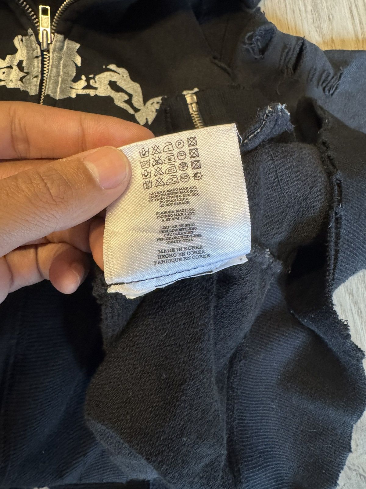 Japanese Brand DISTRESSED ZIP-UP HOODIE FROM GENERAL IDEA BY BUM SUK Size US L / EU 52-54 / 3 - 10 Thumbnail