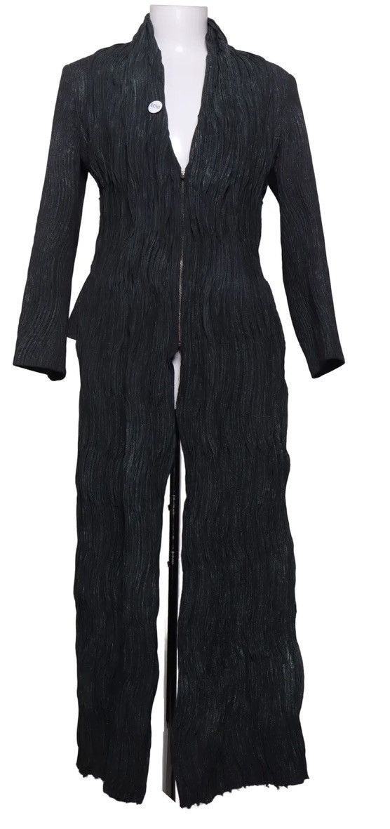 Issey Miyake Issey Miyake Serpent Green Pleated Jacket 2002-3 Size M / US 6-8 / IT 42-44 - 1 Thumbnail