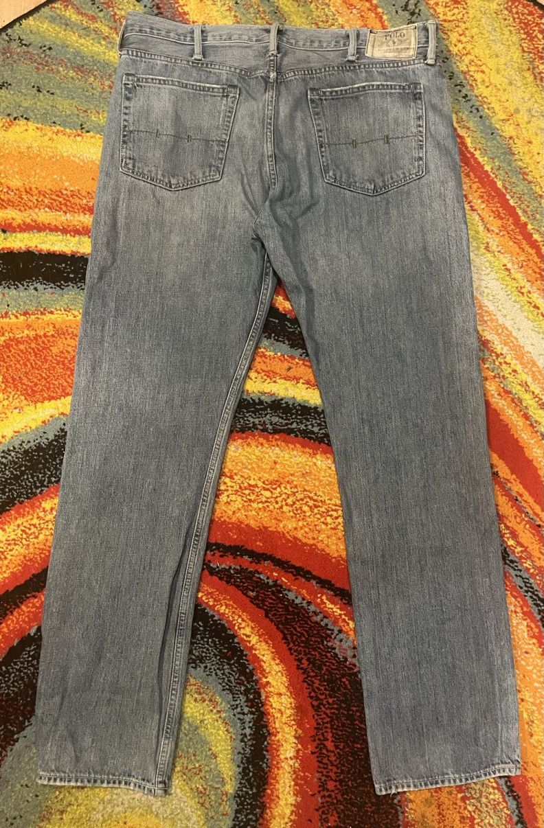 Polo Ralph Lauren Polo Ralph Lauren Designer Relaxed Distressed Jeans 38x34 Size US 38 / EU 54 - 2 Thumbnail
