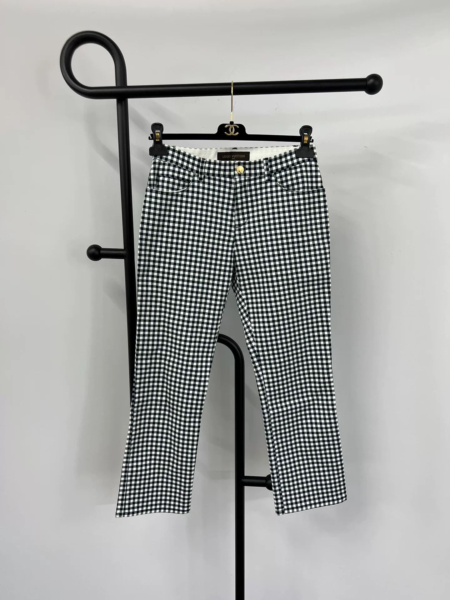 Louis Vuitton Louis Vuitton Blue White Black Check Pants Size 36" / US 14 / IT 50 - 1 Thumbnail