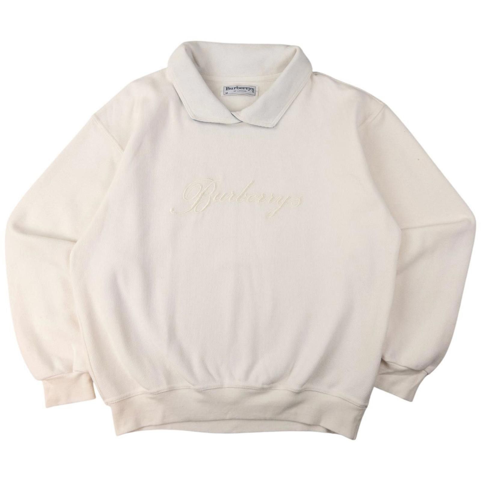 Burberry Vintage Burberry Embroidered Polo Sweatshirt Size S Size US S / EU 44-46 / 1 - 1 Thumbnail