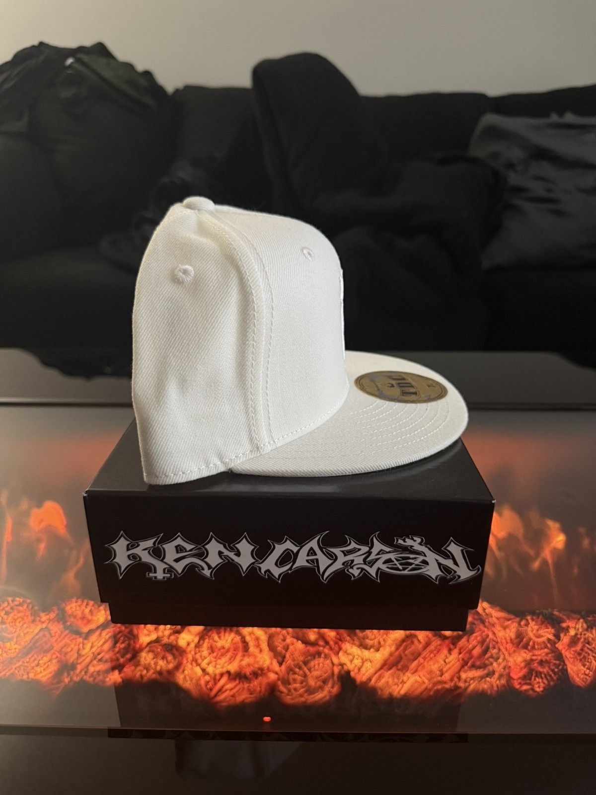 Playboi Carti YVL White on White New Era Logo 7 1/4 Size ONE SIZE - 4 Thumbnail