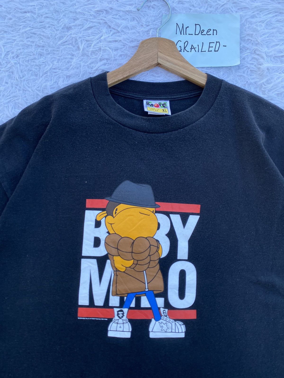 Bape Rare BAPE Baby Milo Printed XL size Tee Size US XL / EU 56 / 4 - 8 Thumbnail