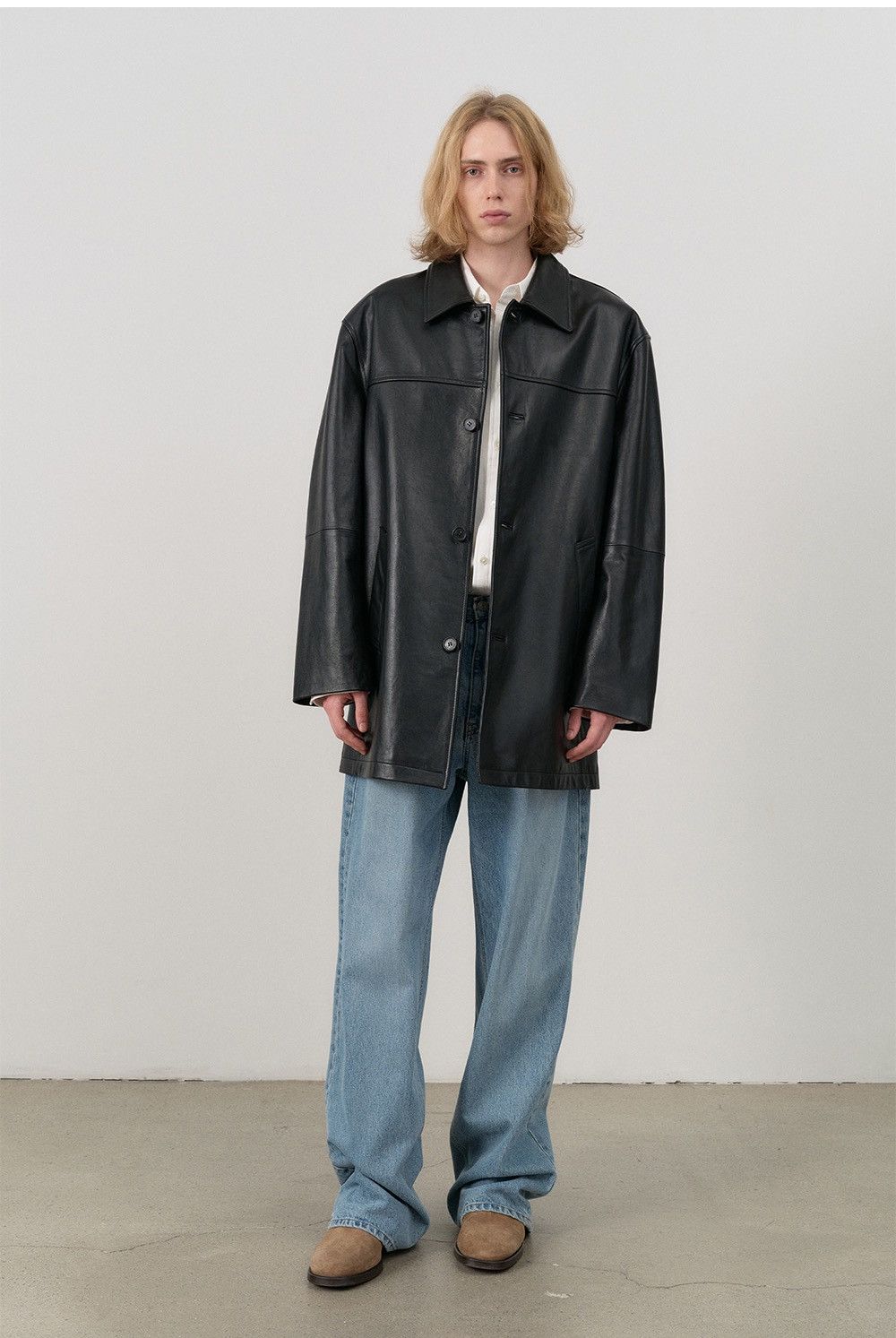 Other Dunst black lamb leather half jacket Size US XL / EU 56 / 4 - 1 Thumbnail