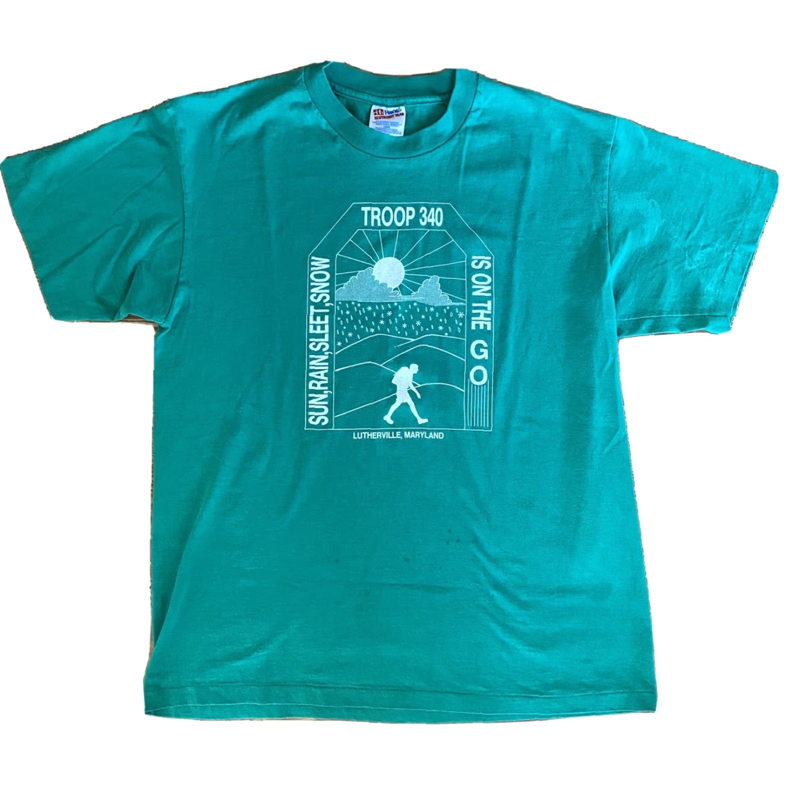 Vintage **VINTAGE LARGE GREEN BOY SCOUTS AMERICA T-SHIRT** User: **VINTAGE LARGE GREEN BOY SCOUTS AMERICA T-SHIRT** Size US L / EU 52-54 / 3 - 2 Thumbnail