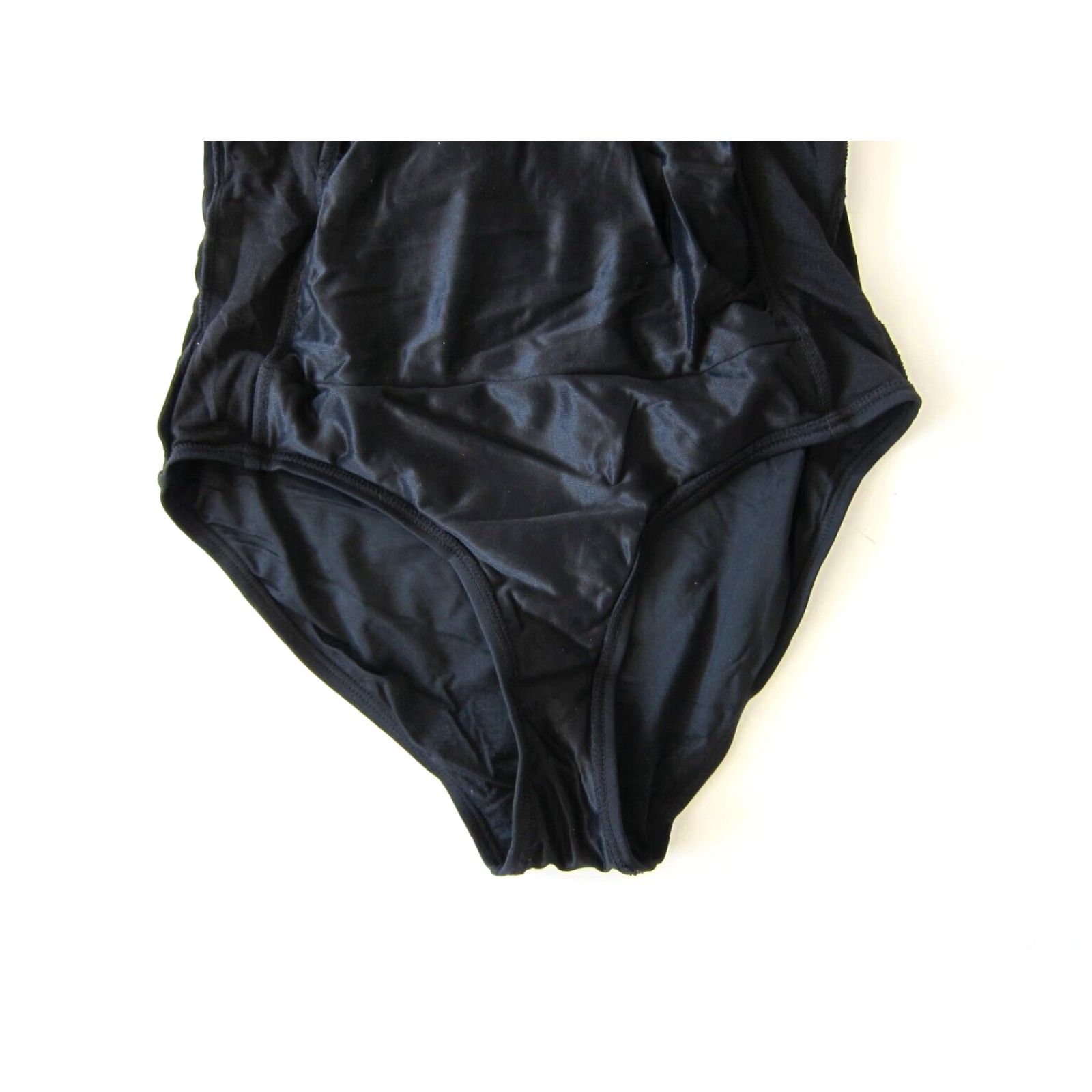 Jantzen Jantzen Black Beaded Jewel Ruched Slimming Built In Bra One Piece Swimsuit 8 Size ONE SIZE - 6 Thumbnail