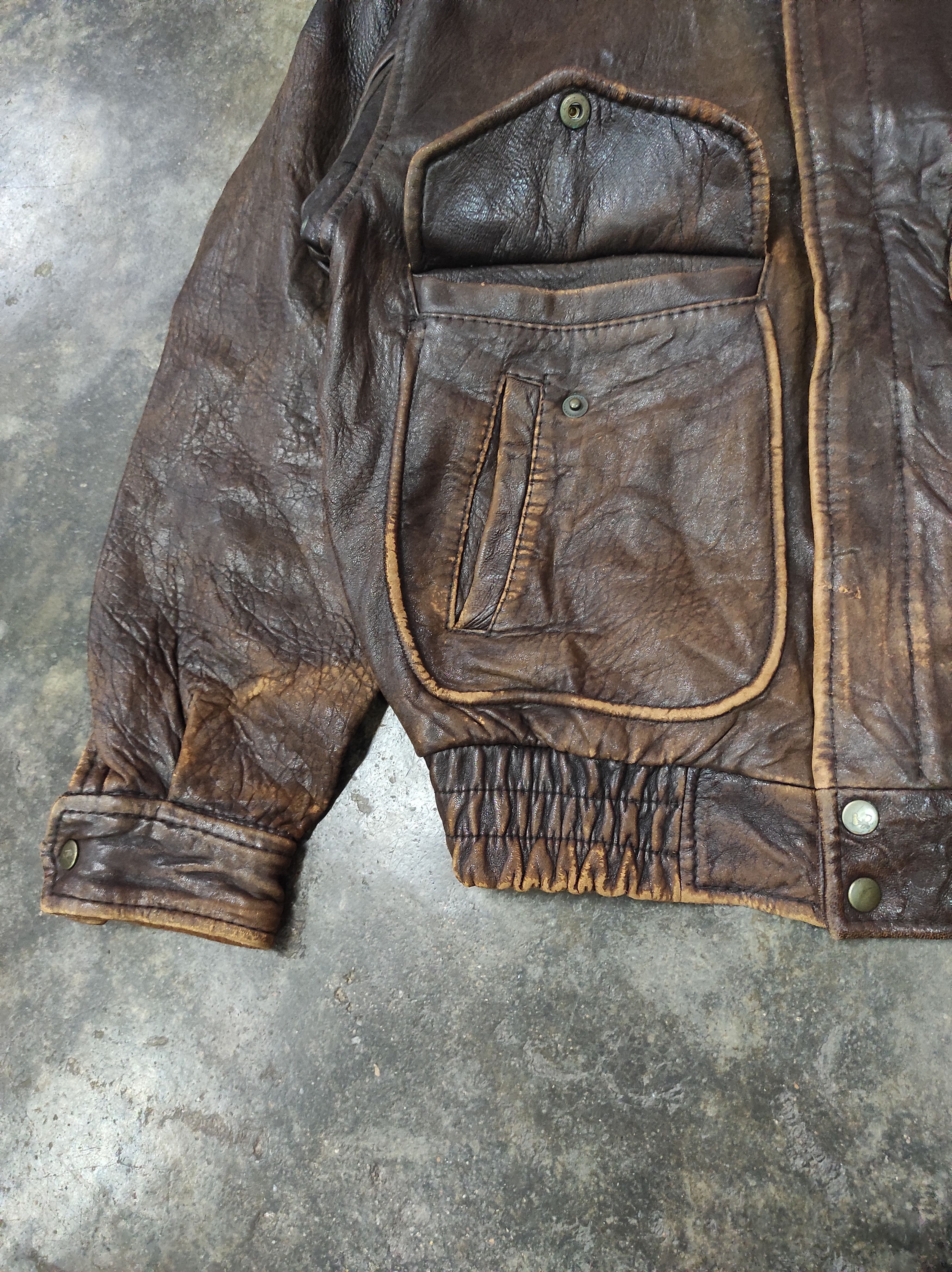 Genuine Leather ASL ALL STATELAND POUR HOMME LEATHER BOMBER JACKET Size US M / EU 48-50 / 2 - 5 Thumbnail