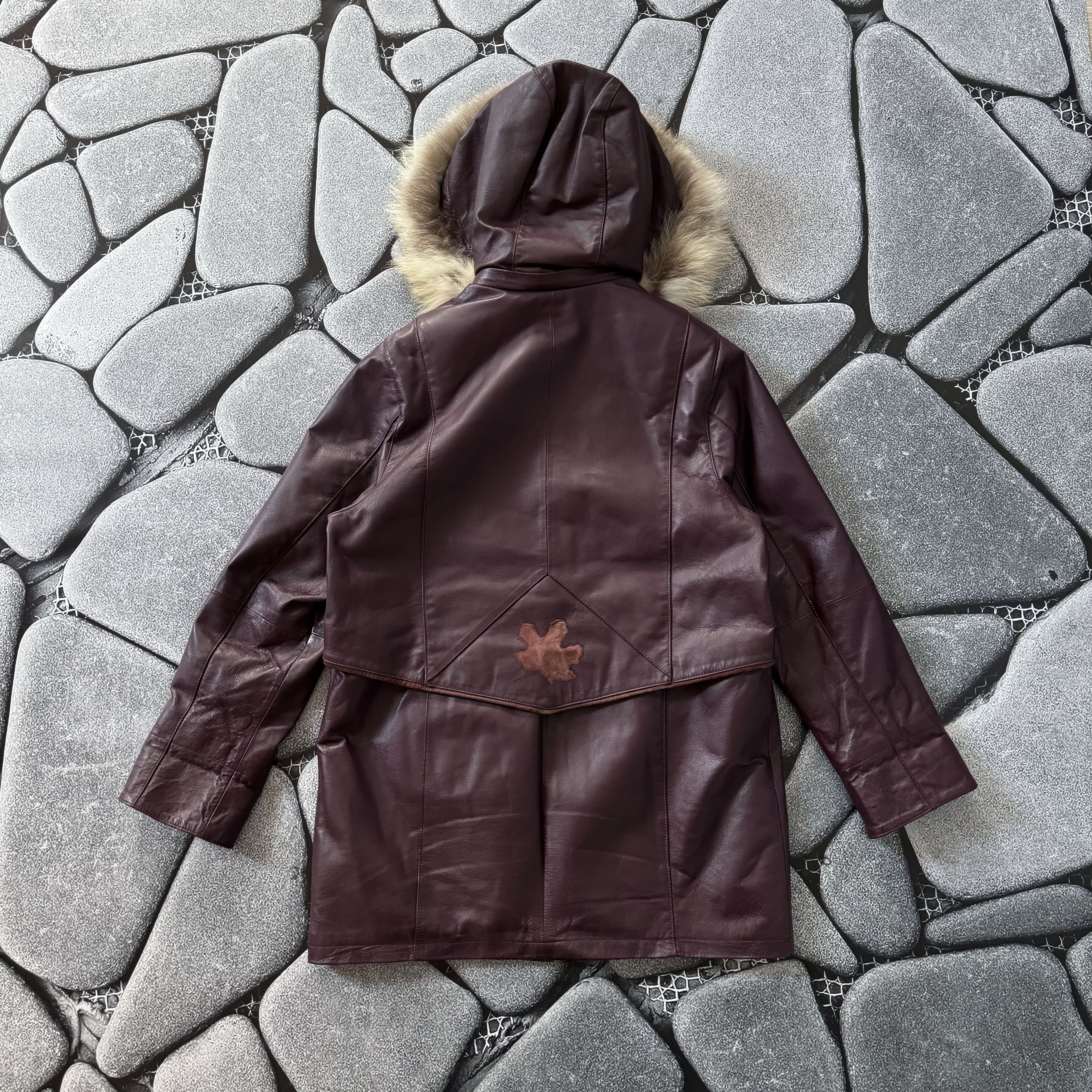 Vera Pelle × Vintage VINTAGE LEATHER VERA PELLE ZIP JACKET RETRO COAT FUR Size US L / EU 52-54 / 3 - 2 Thumbnail