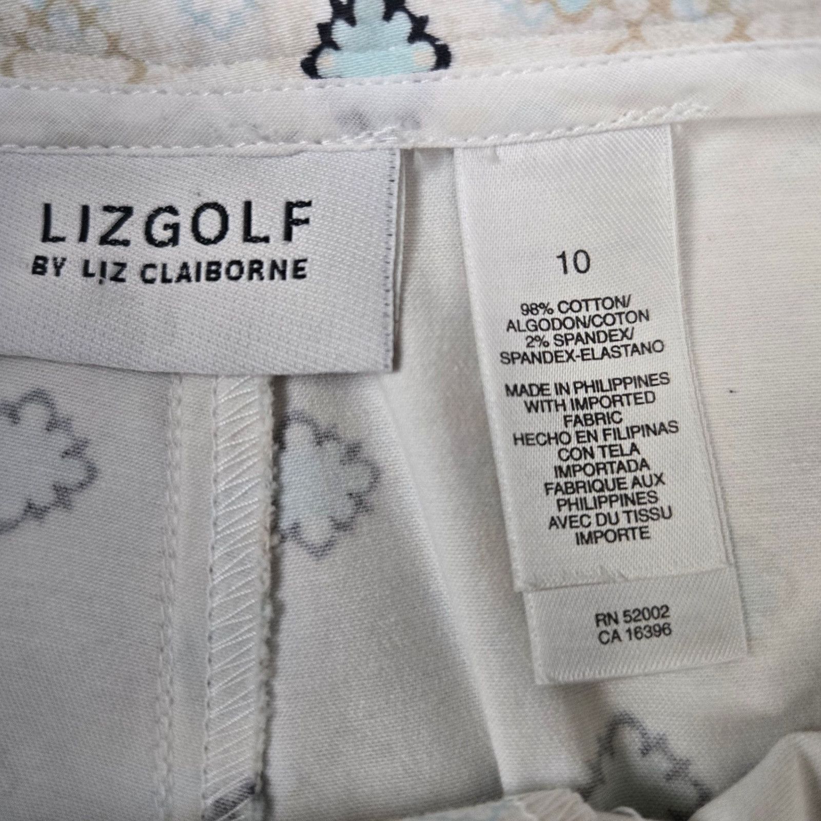 Vintage Y2K White Pastel Geometric Print Skort Size 10 Size 32" / US 10 / IT 46 - 7 Thumbnail