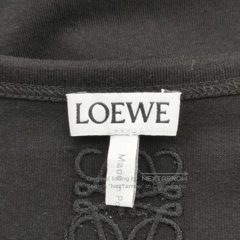 Loewe Loewe Cotton Solid Color Openwork Round Neck T-Shirt Size S / US 4 / IT 40 - 4 Thumbnail