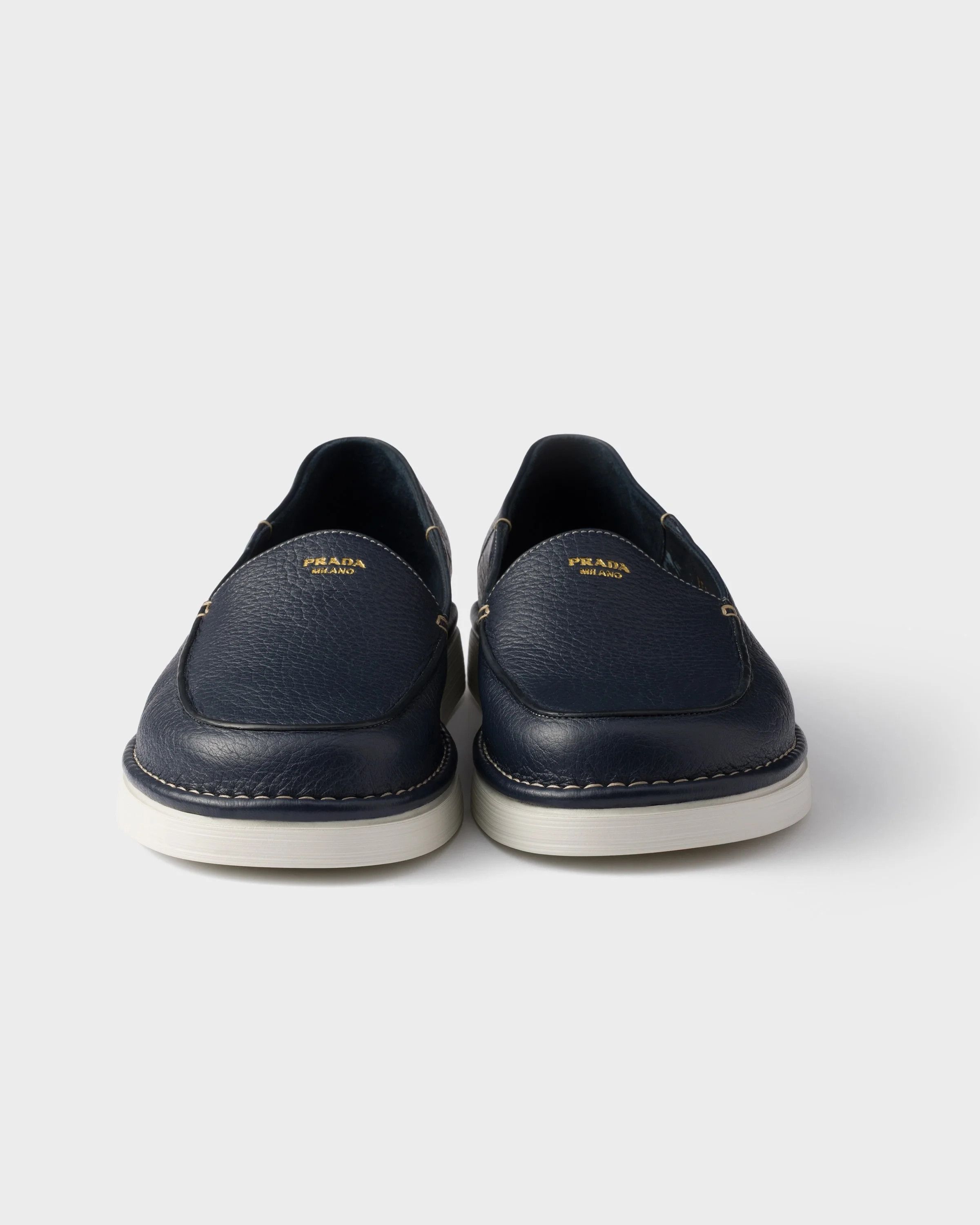 Prada o1w1db10526 Leather Slip-Ons in Blue Size US 9 / EU 42 - 6 Thumbnail