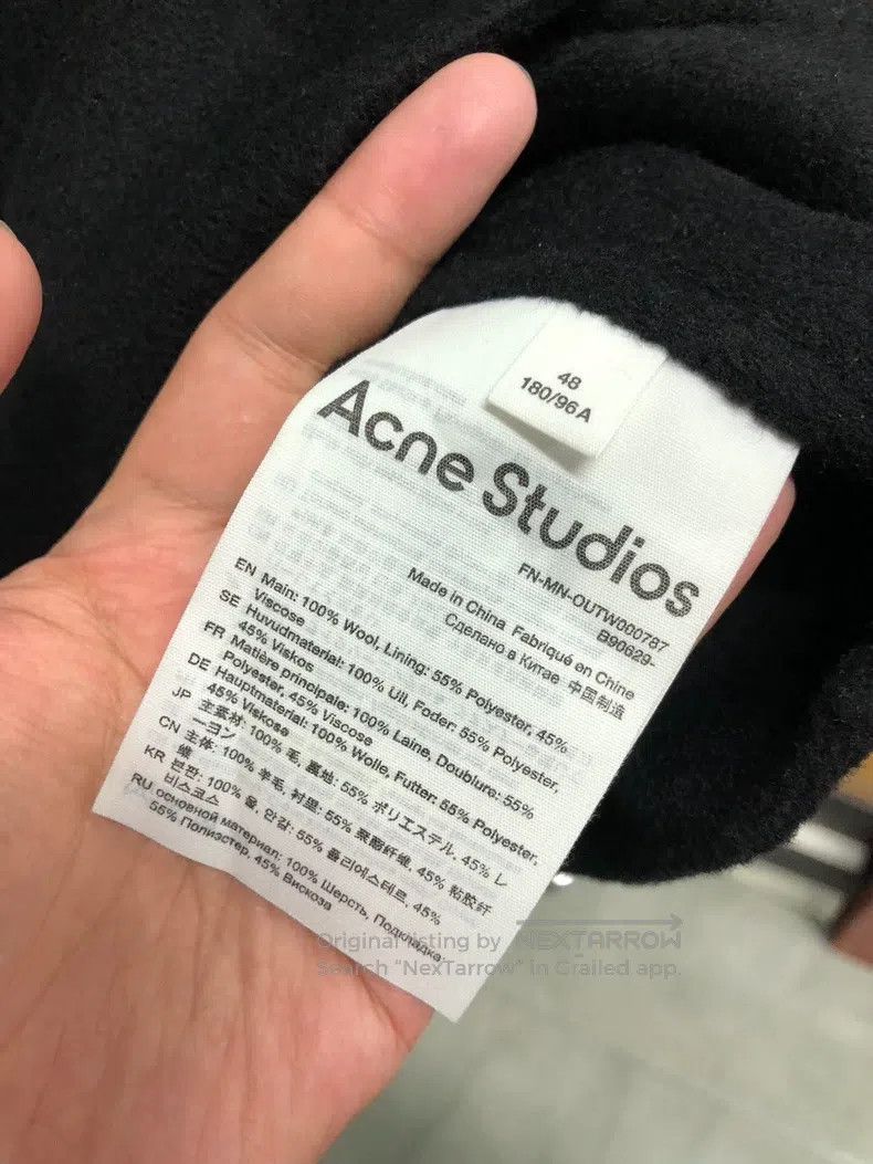 Acne Studios Acne Studios Solid Zip Long Sleeve Collar Jacket, Black, C Size US M / EU 48-50 / 2 - 4 Thumbnail