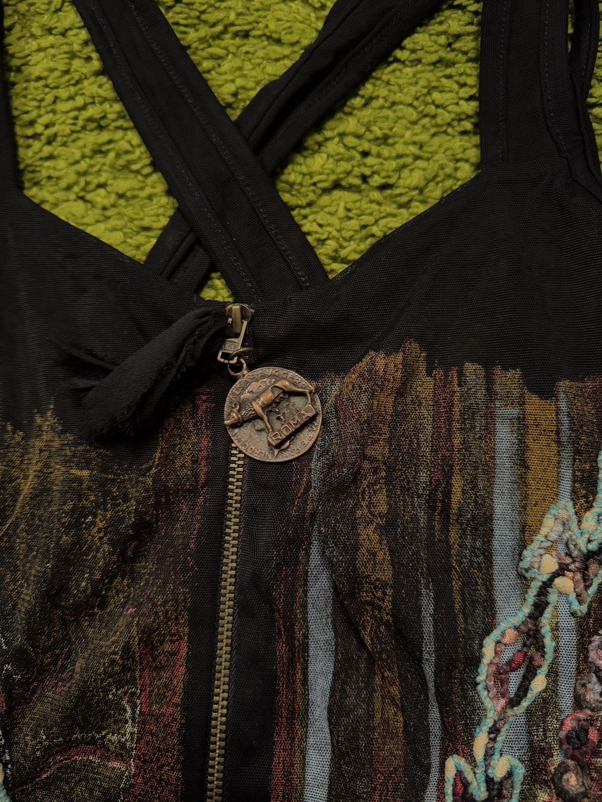Vintage Save the Queen 2000s vintage mesh cami tank top Y2K Size L / US 10 / IT 46 - 3 Thumbnail