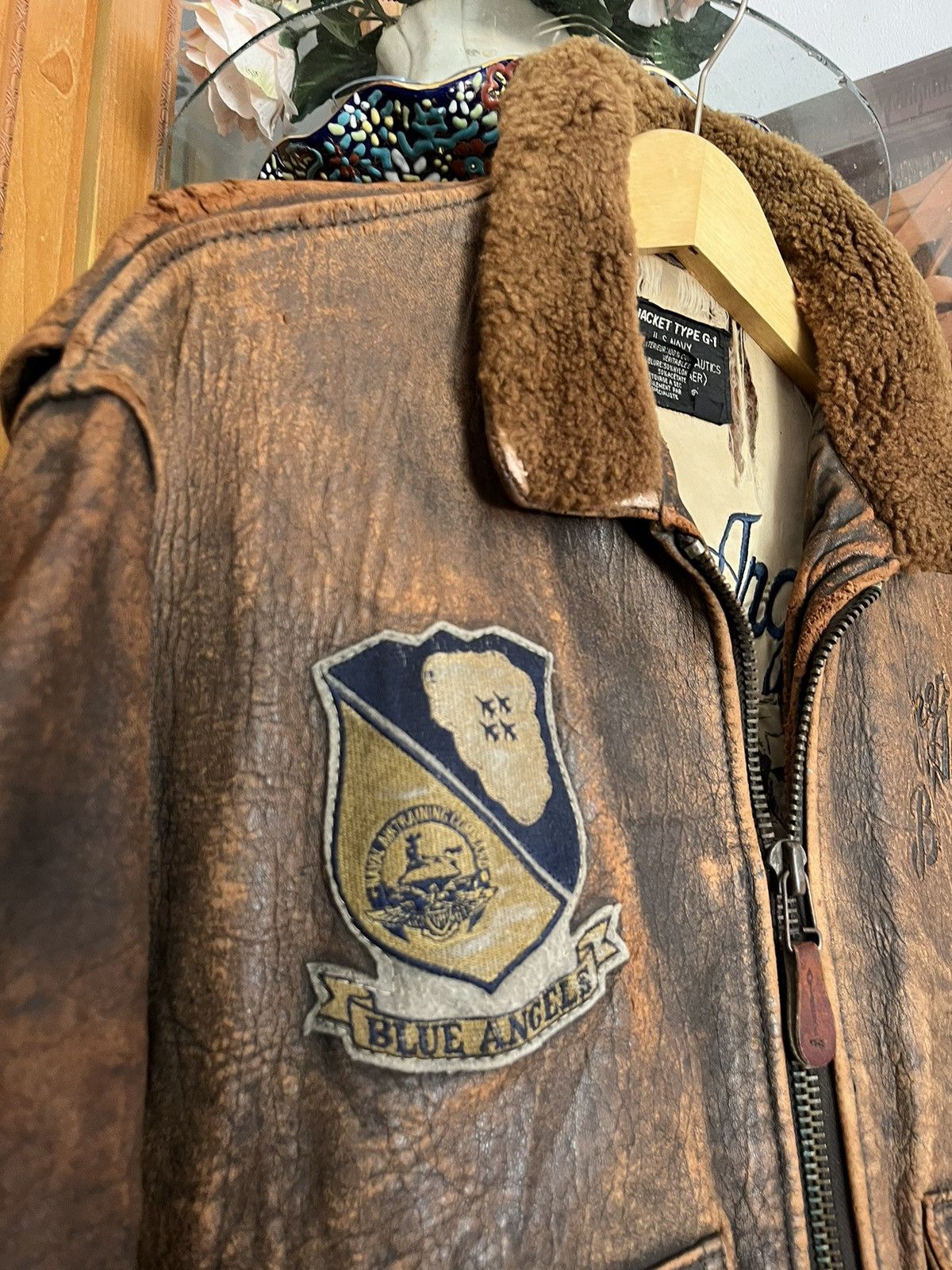 Avirex Vintage Avirex Blue Angels Fighter Pilot Jacket Size US S / EU 44-46 / 1 - 6 Thumbnail