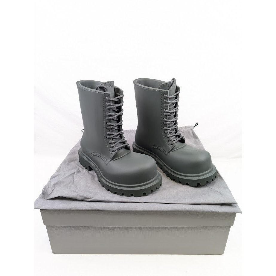 Balenciaga o1rshd1 Full Steroid Boots in Dark Khaki Size US 8 / EU 41 - 22 Thumbnail