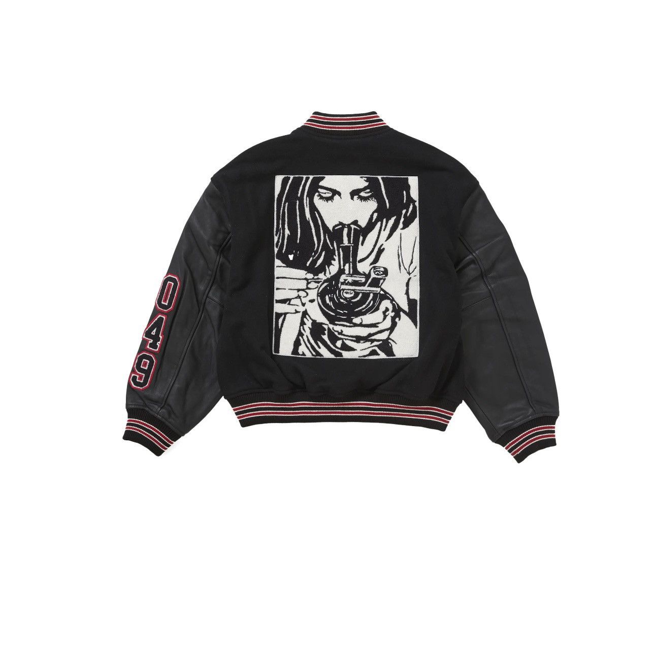 Supreme Hysteric Glamour Varsity Jacket Black Size: XL