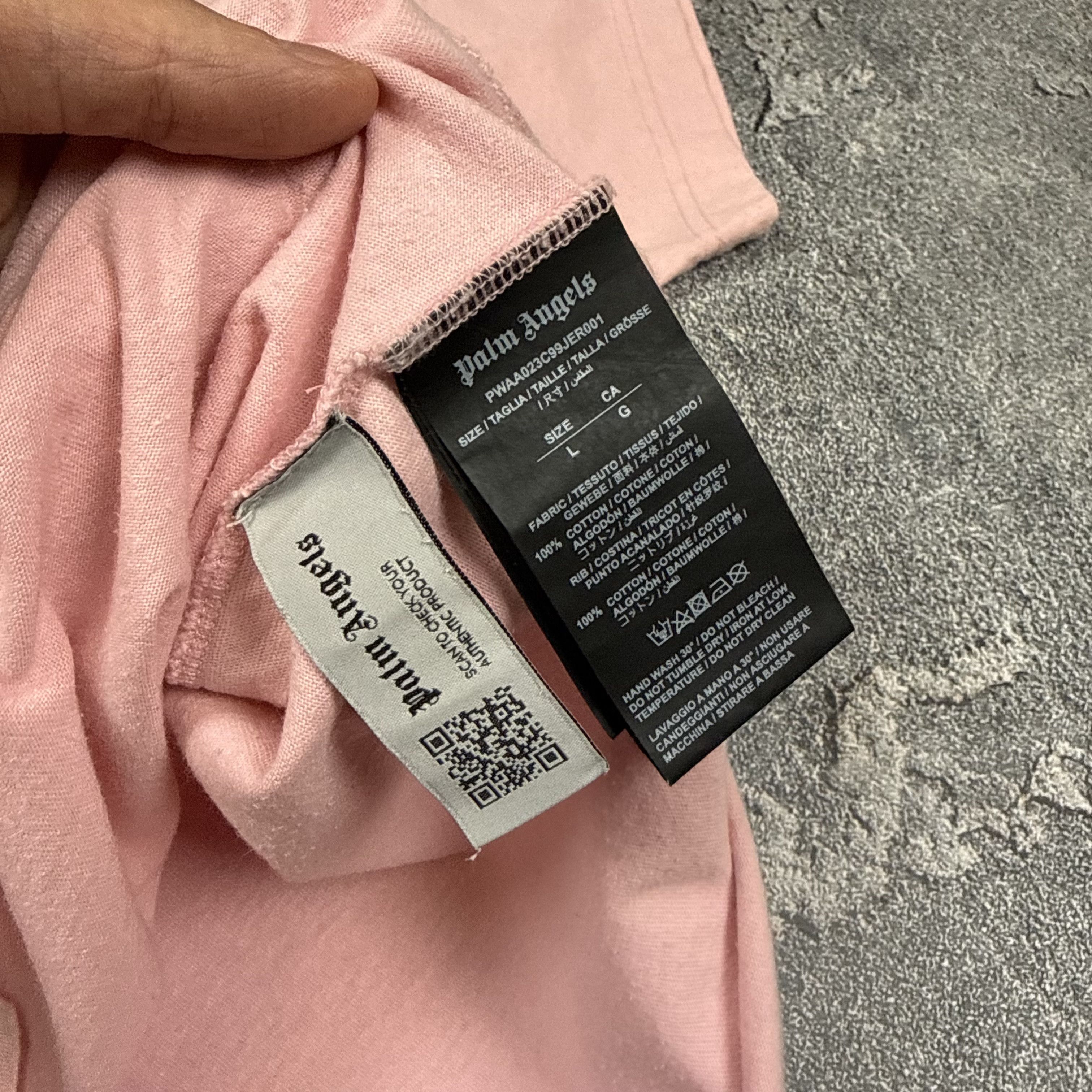 Palm Angels Palm Angels Pink Classic Logo Oversized T-shirt Size US L / EU 52-54 / 3 - 7 Thumbnail