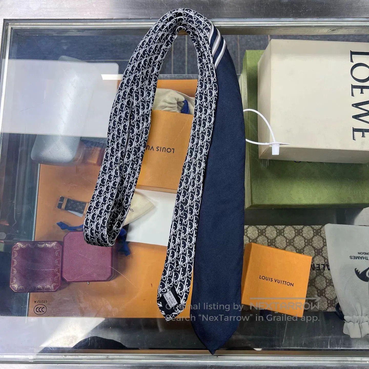 Dior classic dior oblique logo silk tie. Size ONE SIZE - 1 Thumbnail