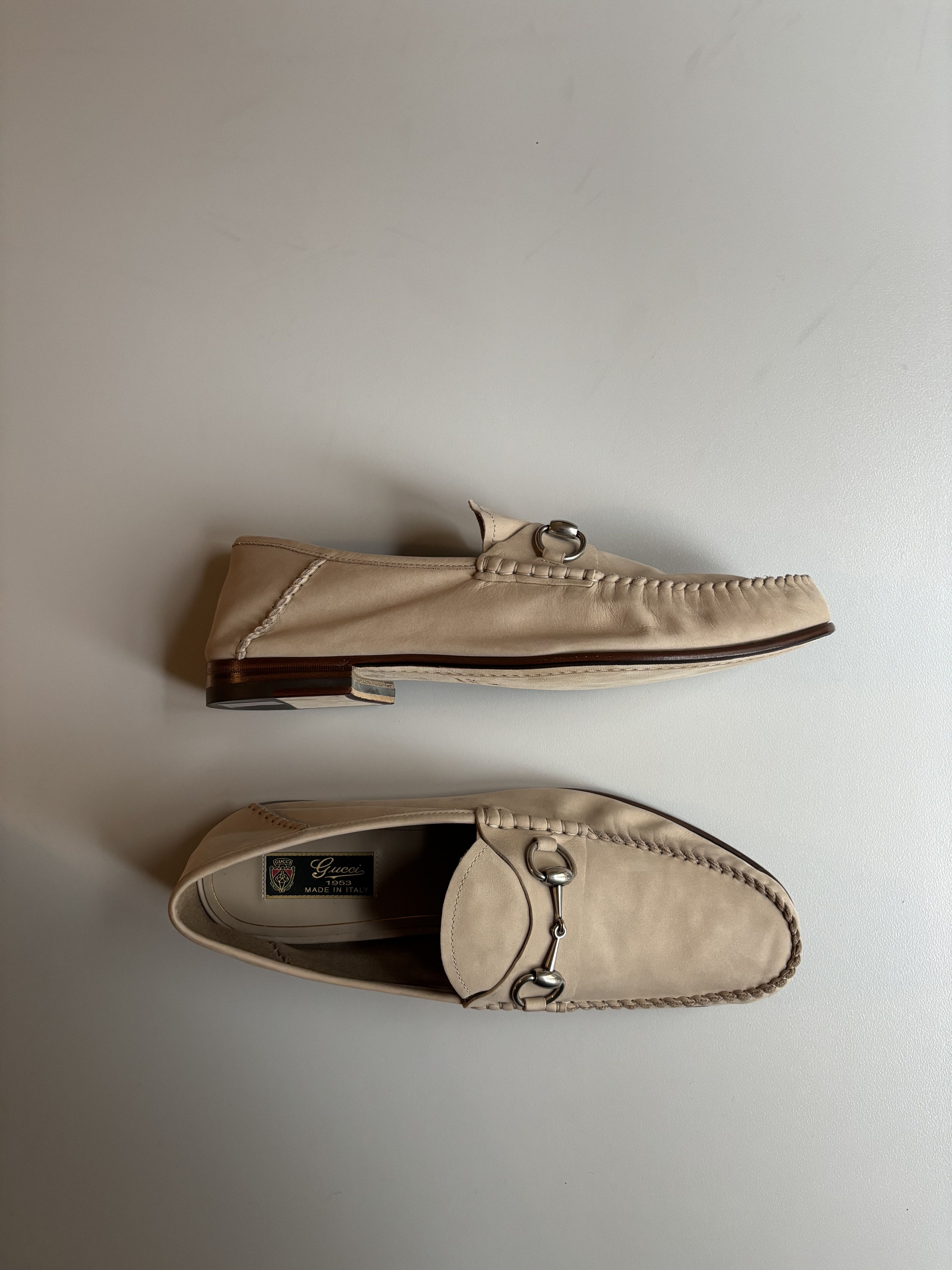 Gucci Gucci nabuk leather loafers Size US 10.5 / EU 43-44 - 1 Thumbnail