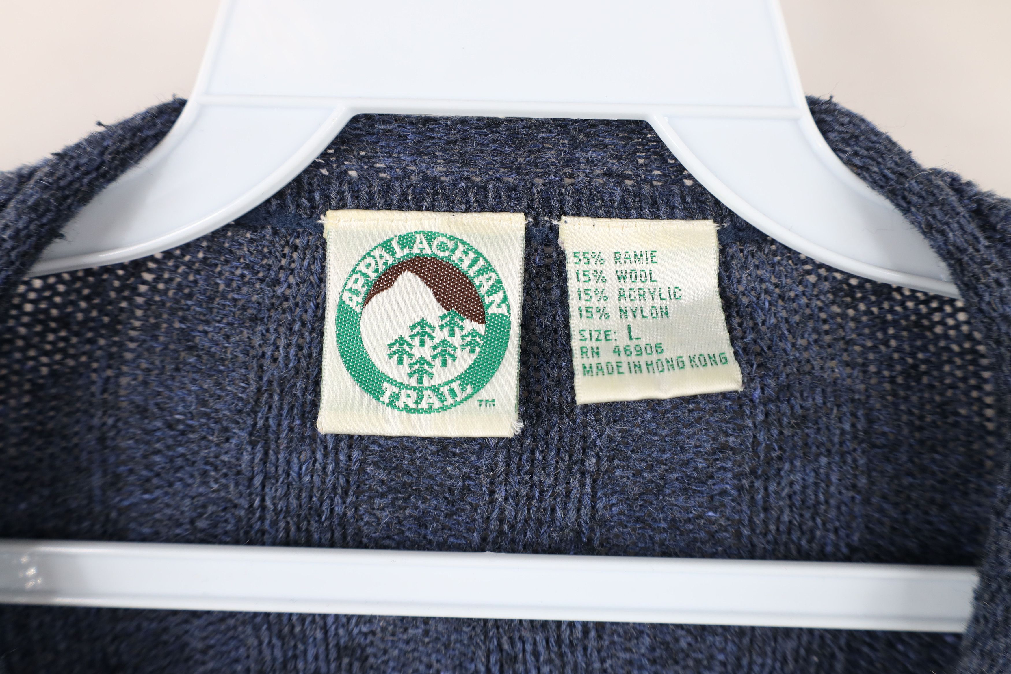 Vintage Vintage 90s Streetwear Ribbed Marled Knit Henley Sweater Size US L / EU 52-54 / 3 - 5 Thumbnail