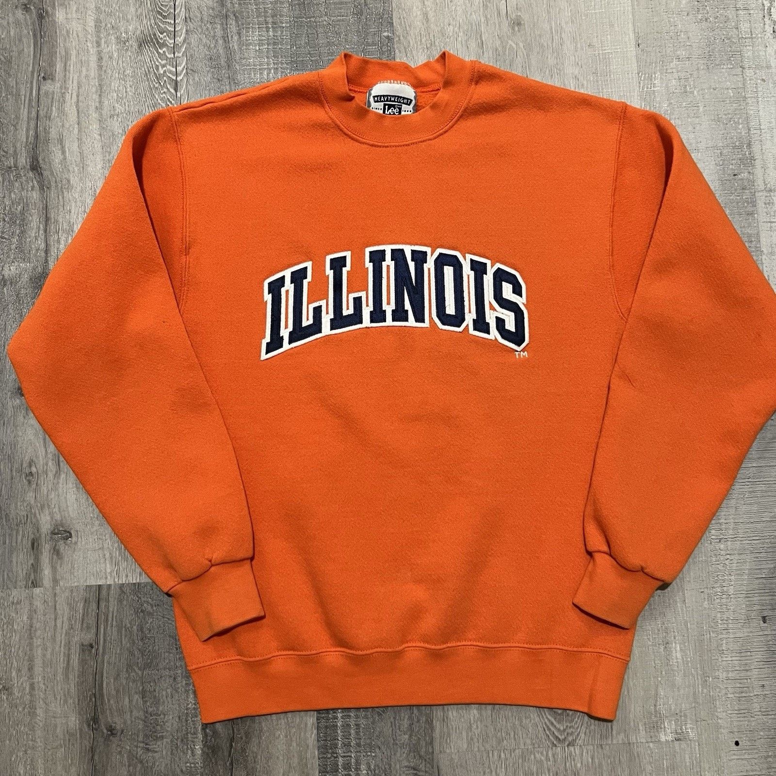 Lee VTG University Of Illinois Sweatshirt Orange Fighting Illini Size US S / EU 44-46 / 1 - 1 Thumbnail
