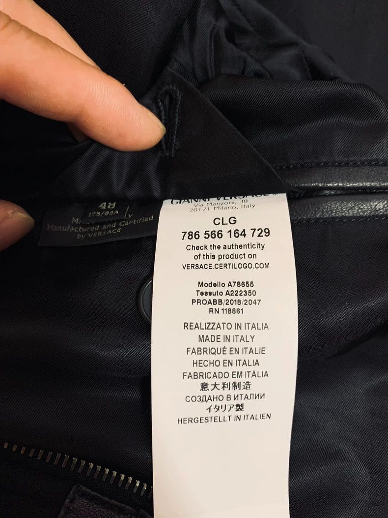 Versace Versace Main line leather jacket jacket Size US M / EU 48-50 / 2 - 7 Thumbnail