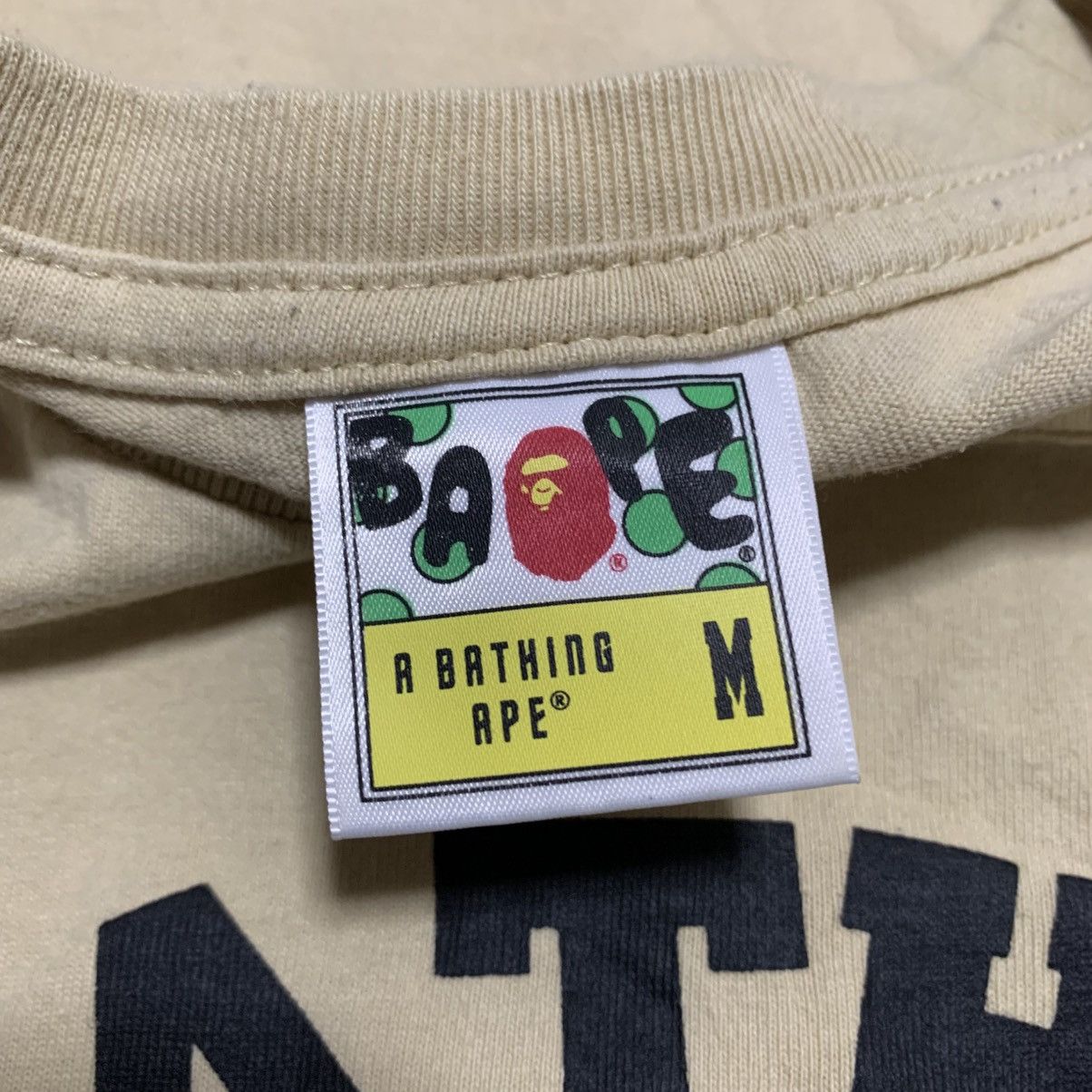 Bape Bape Medium College Camo Beige Tan Tee A Bathing Ape Size US M / EU 48-50 / 2 - 4 Thumbnail