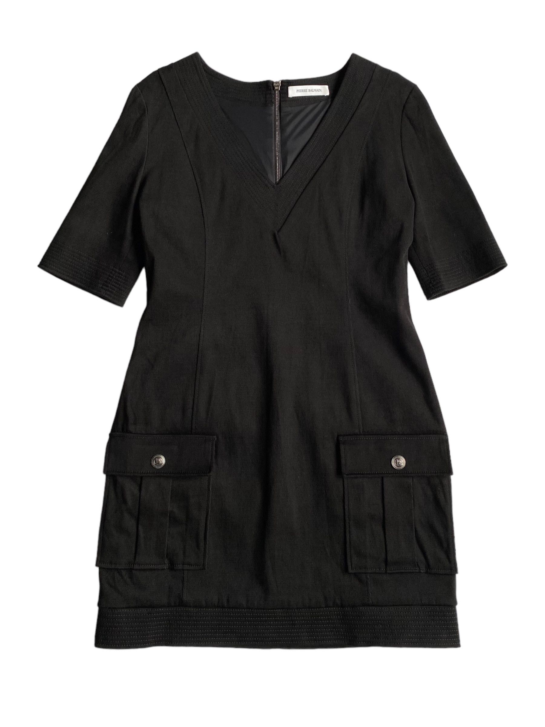 Pierre Balmain Pierre Balmain Short Black Stretch Evening Dress Fr40 Size M / US 6-8 / IT 42-44 - 1 Thumbnail