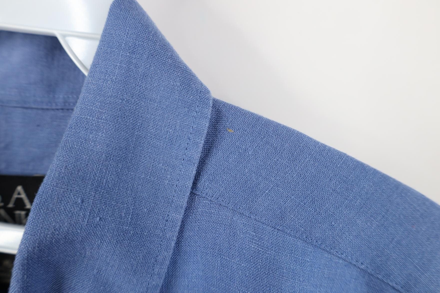 Jos. A. Bank Jos A Bank Linen Short Sleeve Collared Button Down Shirt Size US XL / EU 56 / 4 - 7 Thumbnail